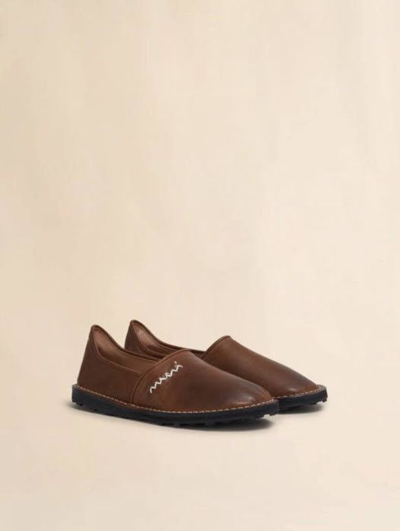 Marni o1w1db10326 Leather Slip-On Loafer in Brown Size US 9 / EU 42 - 1 Thumbnail