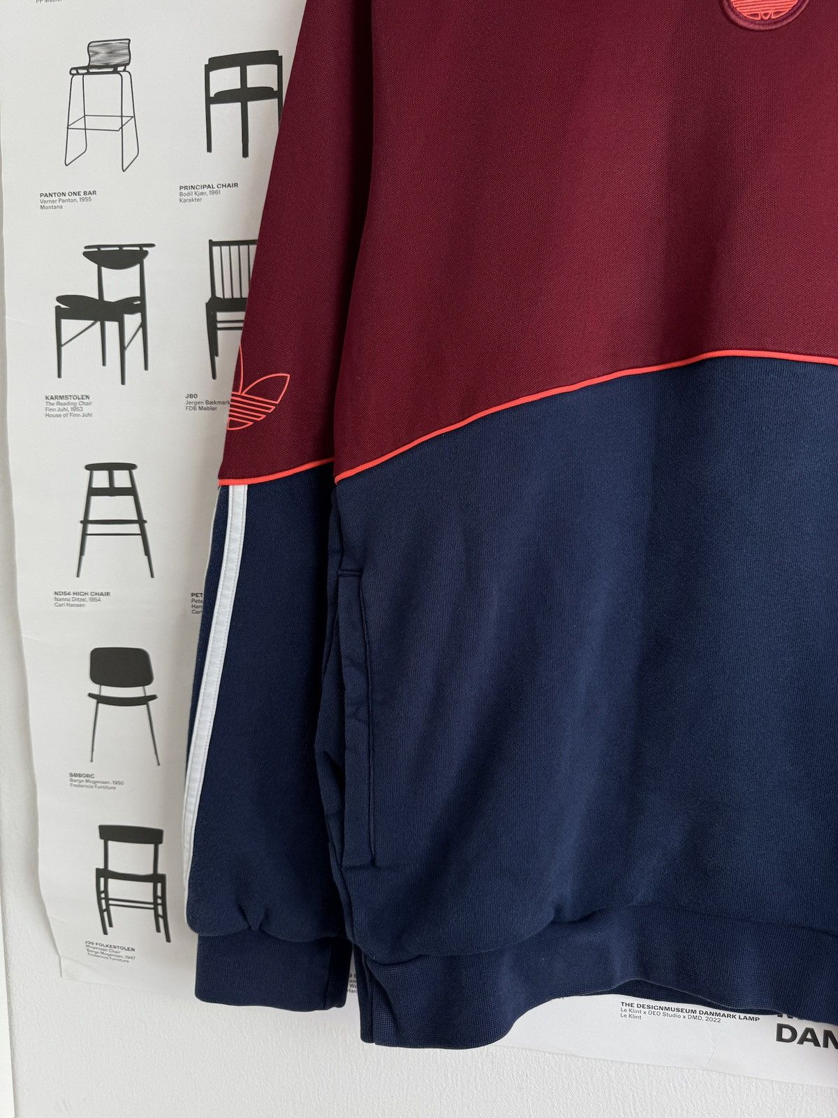 Adidas × Designer Adidas center logo baggy hoodie S blockcore streetwear skate Size US S / EU 44-46 / 1 - 4 Thumbnail