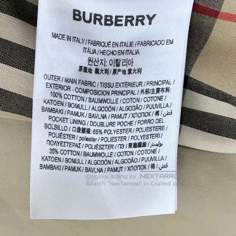 Burberry Burberry Brown Cotton Women's Jacket. Size S / US 4 / IT 40 - 6 Thumbnail