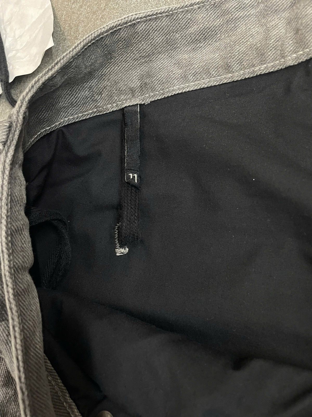 11 By Boris Bidjan Saberi 11 By Boris Bidjan Saberi Dark Gray Denim Size US 31 - 4 Thumbnail