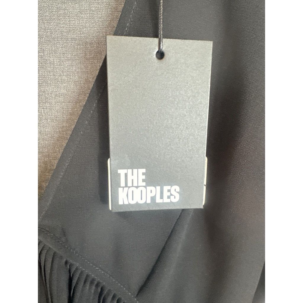 The Kooples NWT The Kooples Black Pleated V-Neck Top Size XS $215 Size XS / US 0-2 / IT 36-38 - 6 Thumbnail