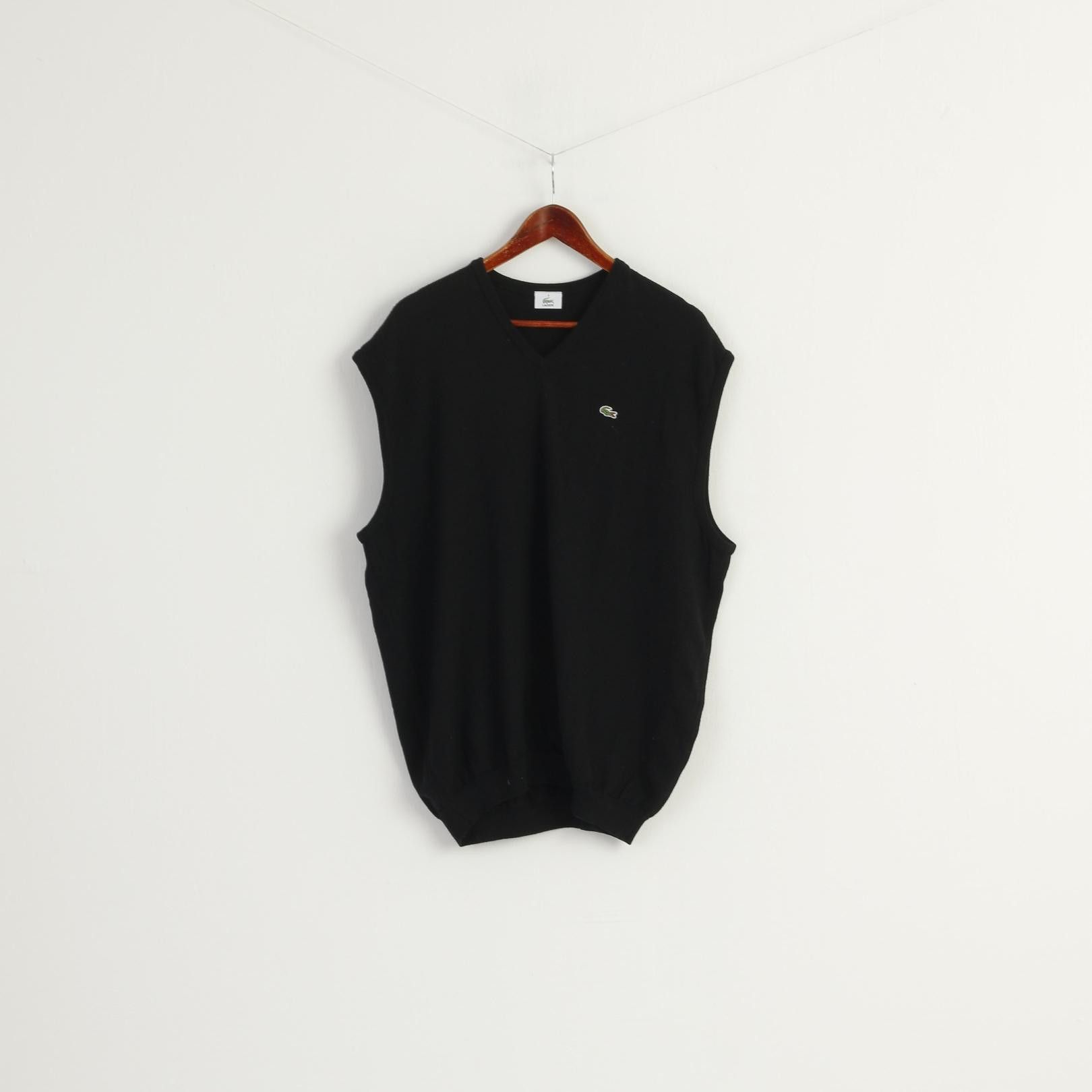 Lacoste Lacoste Men 9 XXL Sweater Vest Black Pure 9627 Size US XXL / EU 58 / 5 - 2 Thumbnail