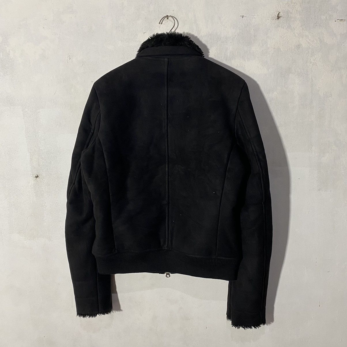If Six Was Nine 2000s Nano Universe - Biker Fur Suede Shearling Jacket Size US M / EU 48-50 / 2 - 4 Thumbnail
