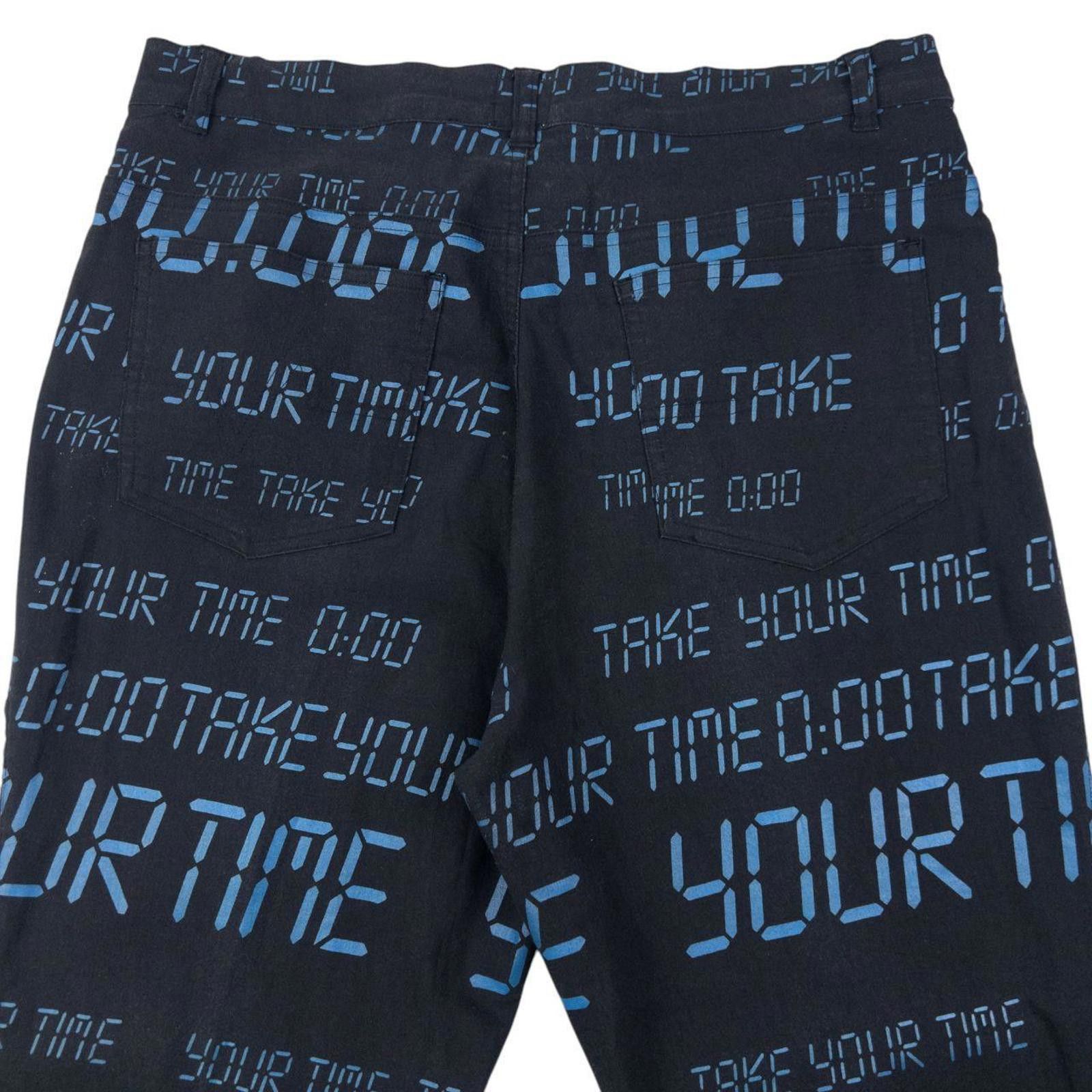 Moschino Vintage 2000s Moschino Jeans Take Your Time Digital Trousers Size US 36 / EU 52 - 3 Thumbnail