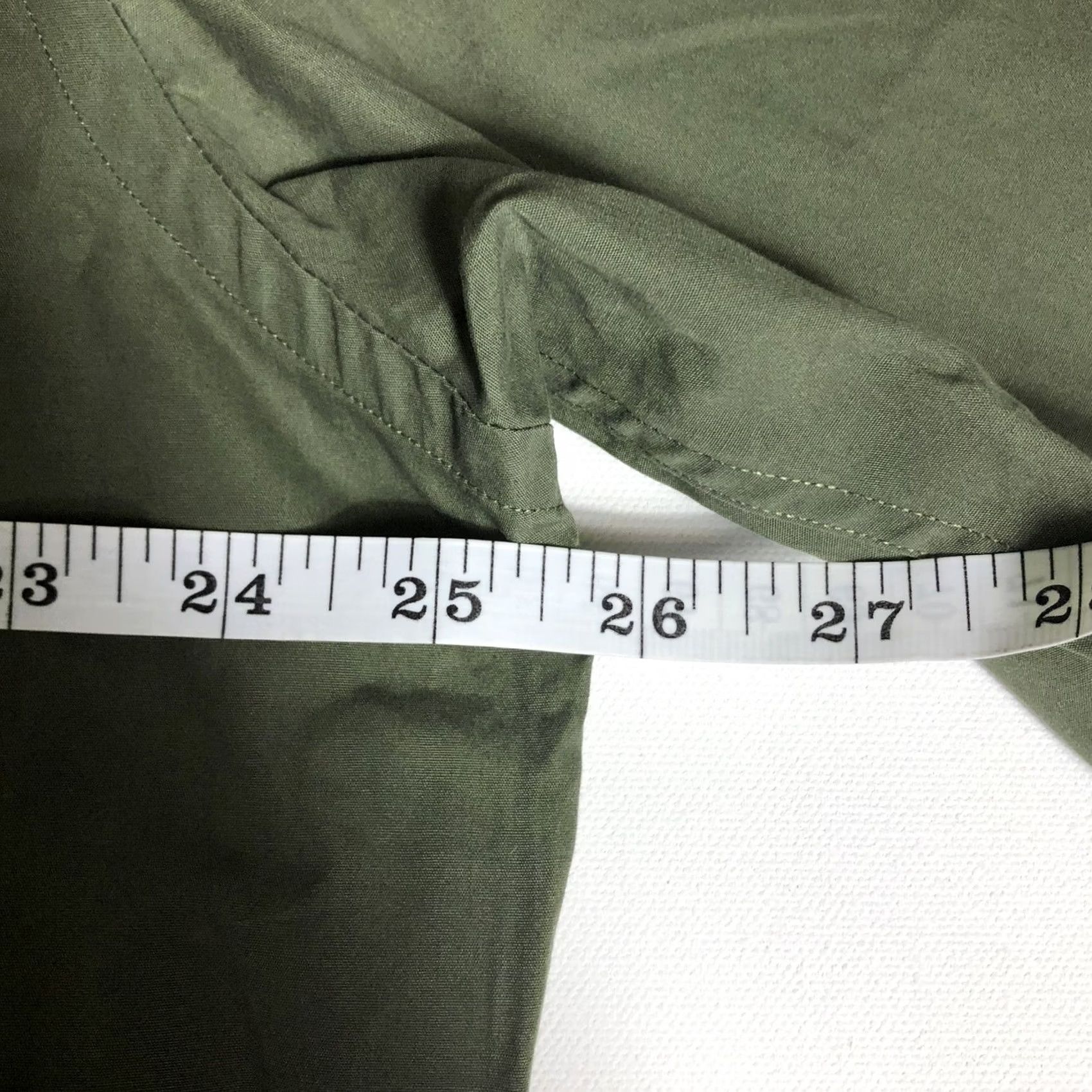 Tommy Hilfiger VINTAGE Tommy Hilfiger Shirt Mens Long Sleeve Poplin Millitary Green 2XL Button-Up Button-Front 100% Cotton Size US XXL / EU 58 / 5 - 5 Thumbnail