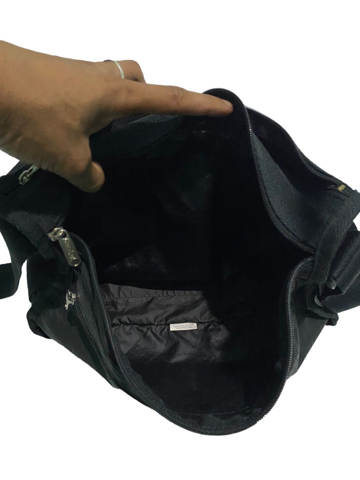 LeSportsac × Vintage Vintage Lesportsac Deluxe Shoulder Satchel Black Bag Size ONE SIZE - 12 Thumbnail