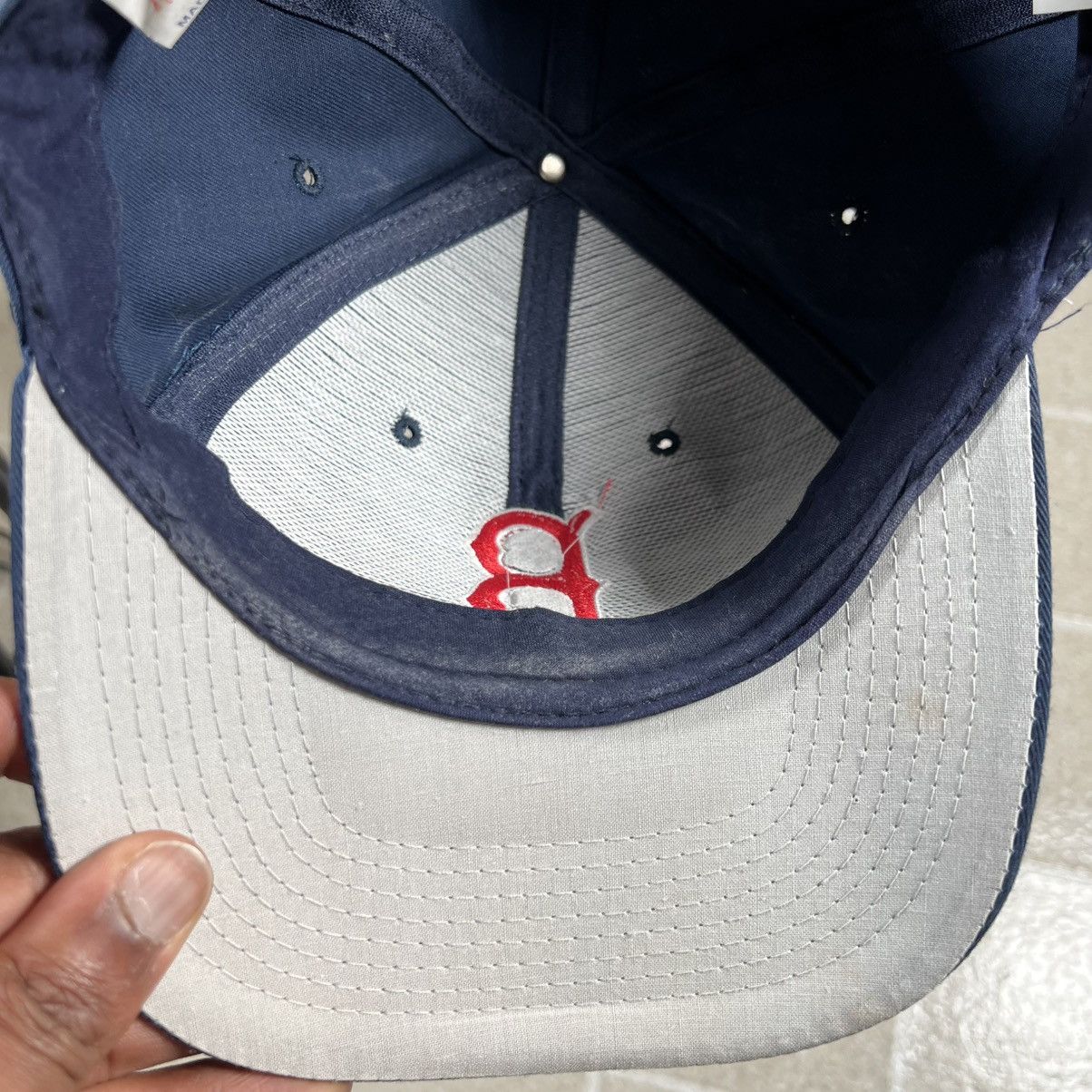 Logo 7 × Vintage Boston Red Sox Genuine Merchandise Logo 7 Snapback Cap Hat Size ONE SIZE - 8 Thumbnail