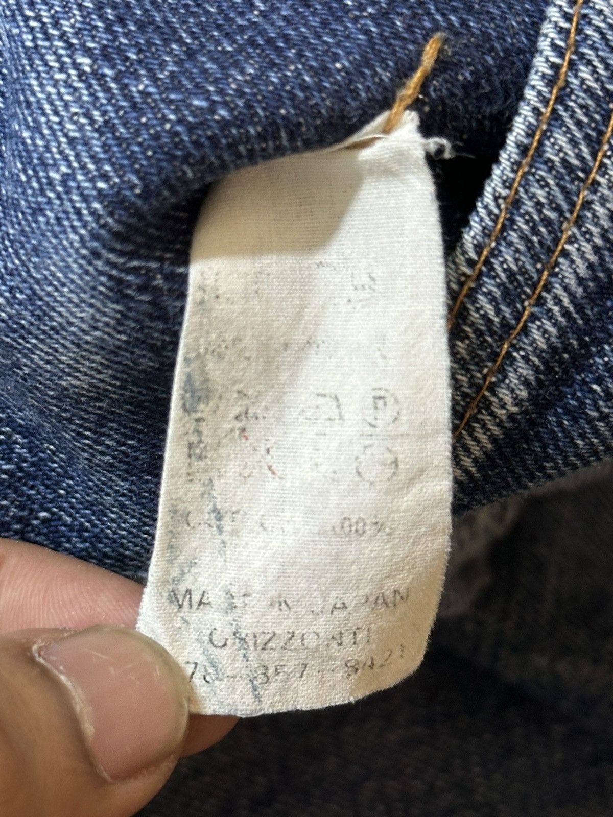 Denime Vintage Japan Denime Selvage Blue Faded Wash Distress Jeans Size US 29 - 15 Thumbnail