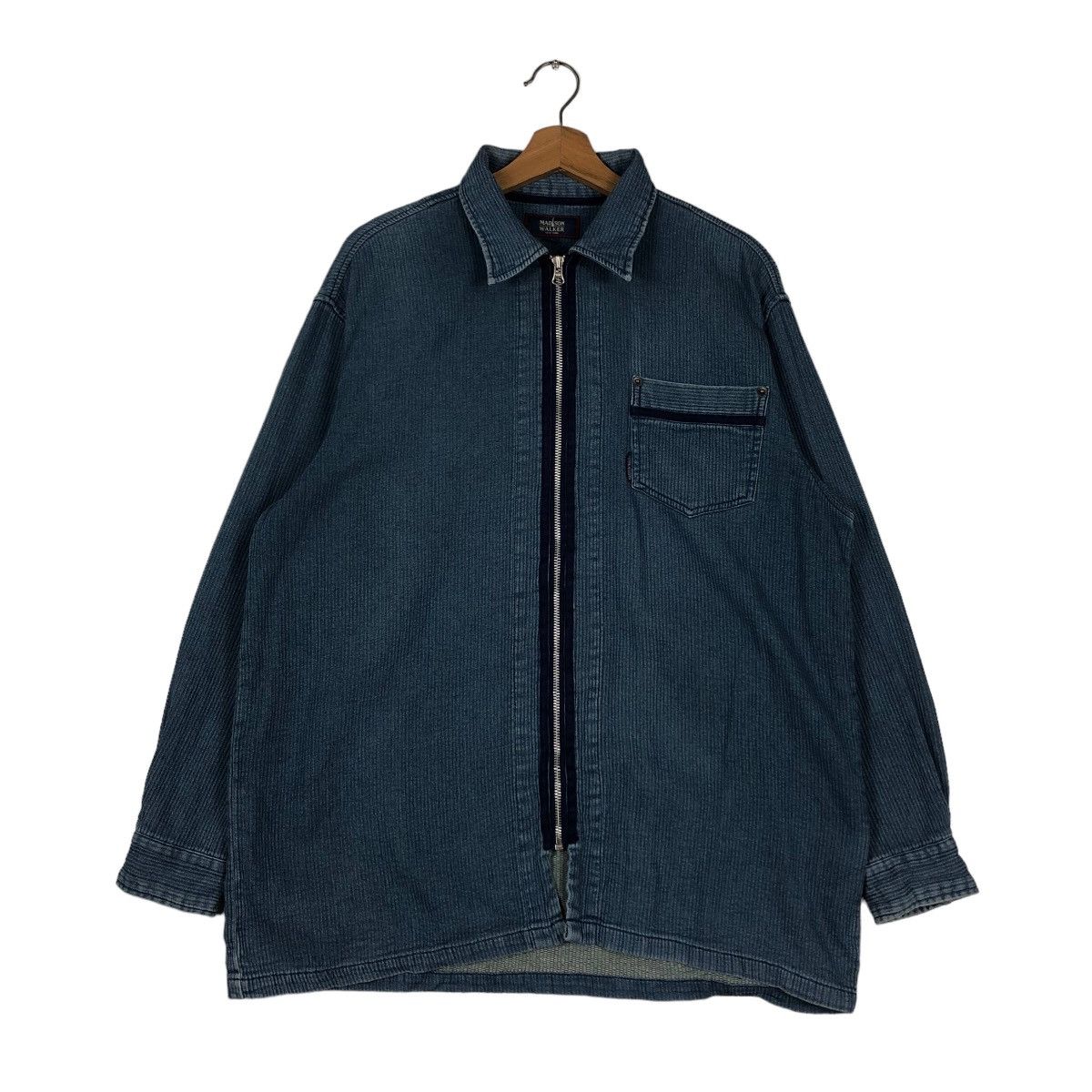 Japanese Brand 📌VINTAGE INDIGO WORK CHORE JACKET MADISON WALKER JAPAN Size US L / EU 52-54 / 3 - 1 Thumbnail
