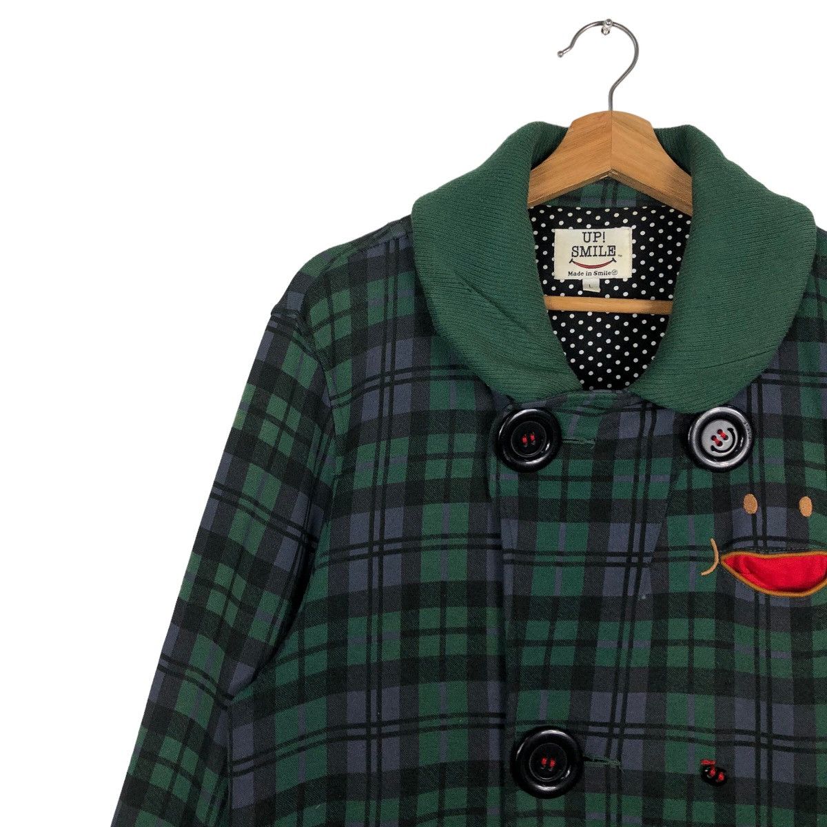Japanese Brand 🔥Punk Design Tartan Design Up Smile Japan Jacket Kapital Size US L / EU 52-54 / 3 - 7 Thumbnail