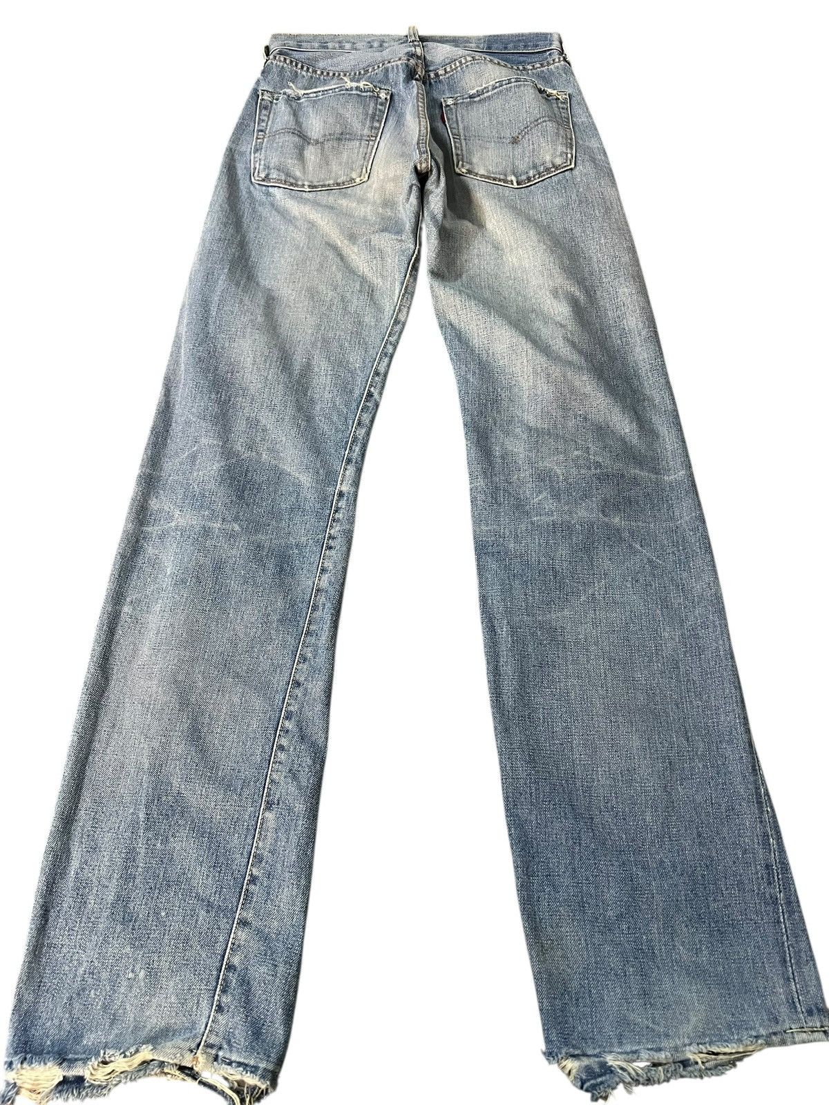 Levi's Vintage Distressed Levi’s 501 Big E Selvedge Faded Jean Size US 27 - 2 Thumbnail