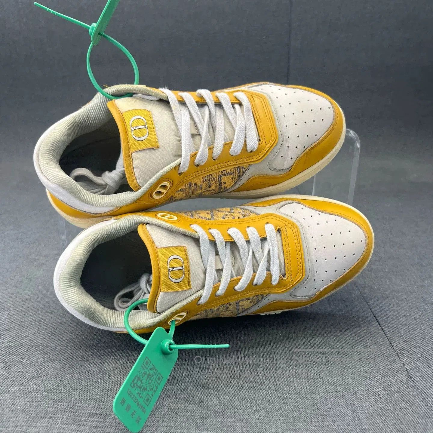 Dior Dior B27 Yellow White Sneakers. Size US 6 / EU 39 - 5 Thumbnail