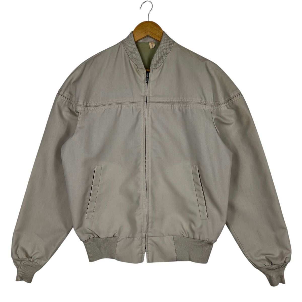 Vintage 🔥 VINTAGE BIEGE BOMBER JACKET MADE IN USA Size US M / EU 48-50 / 2 - 1 Thumbnail