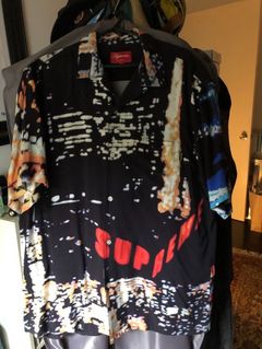 Supreme Rayon Vibrations Button up Shirt Red size Large