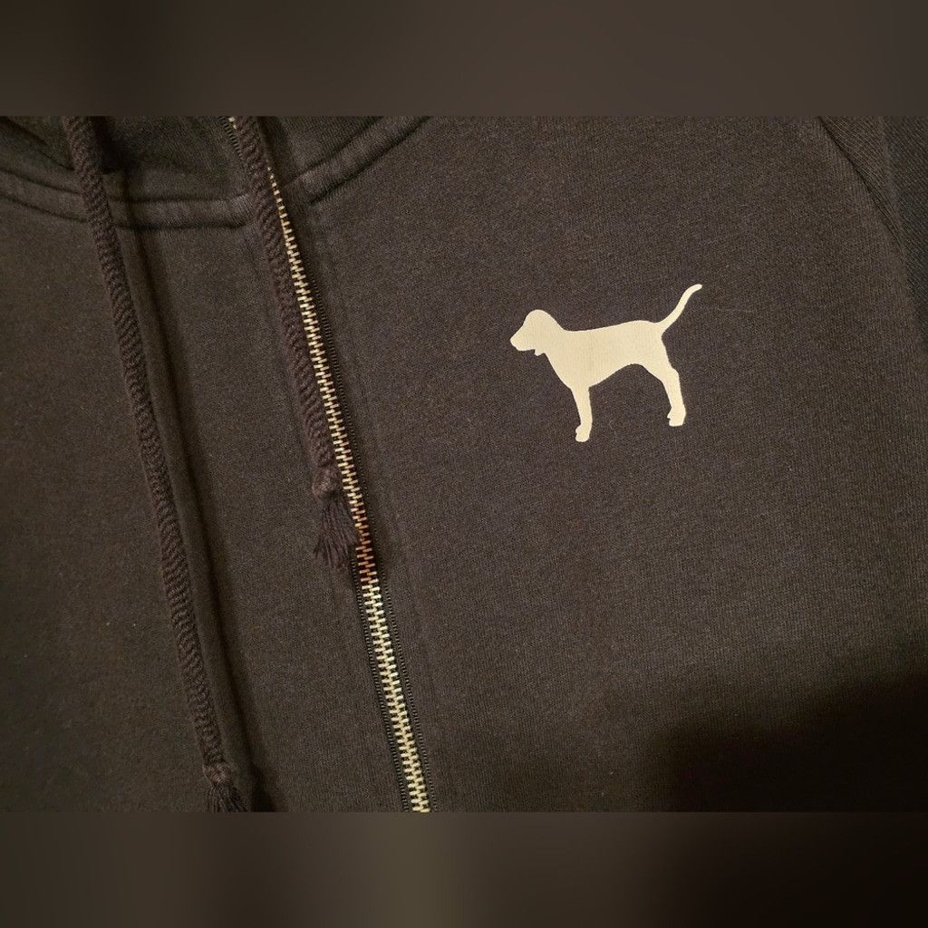 Victoria's Secret ☆RARE☆ PINK Victoria's Secret Black Yoga Hoodie Size L / US 10 / IT 46 - 3 Thumbnail