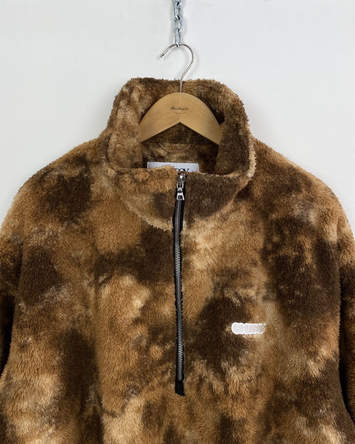 Designer XOXO GOODBOY Women’s Fleece Fur Long Sleeve Half Zip Jacket Size ONE SIZE - 2 Thumbnail