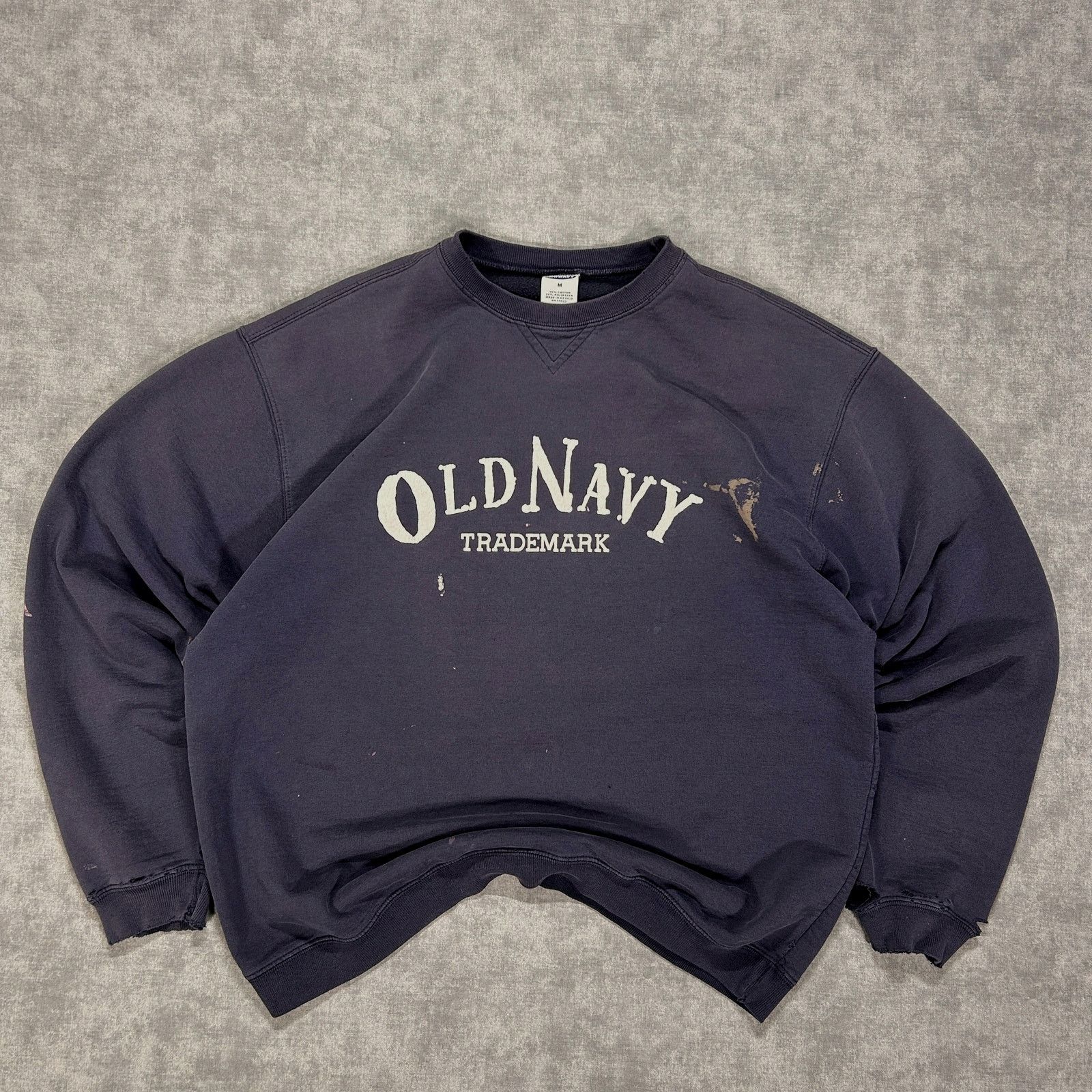 Old Navy VTG Old Navy thrashed streetwear grunge sweatshirt mens M Size US M / EU 48-50 / 2 - 1 Thumbnail