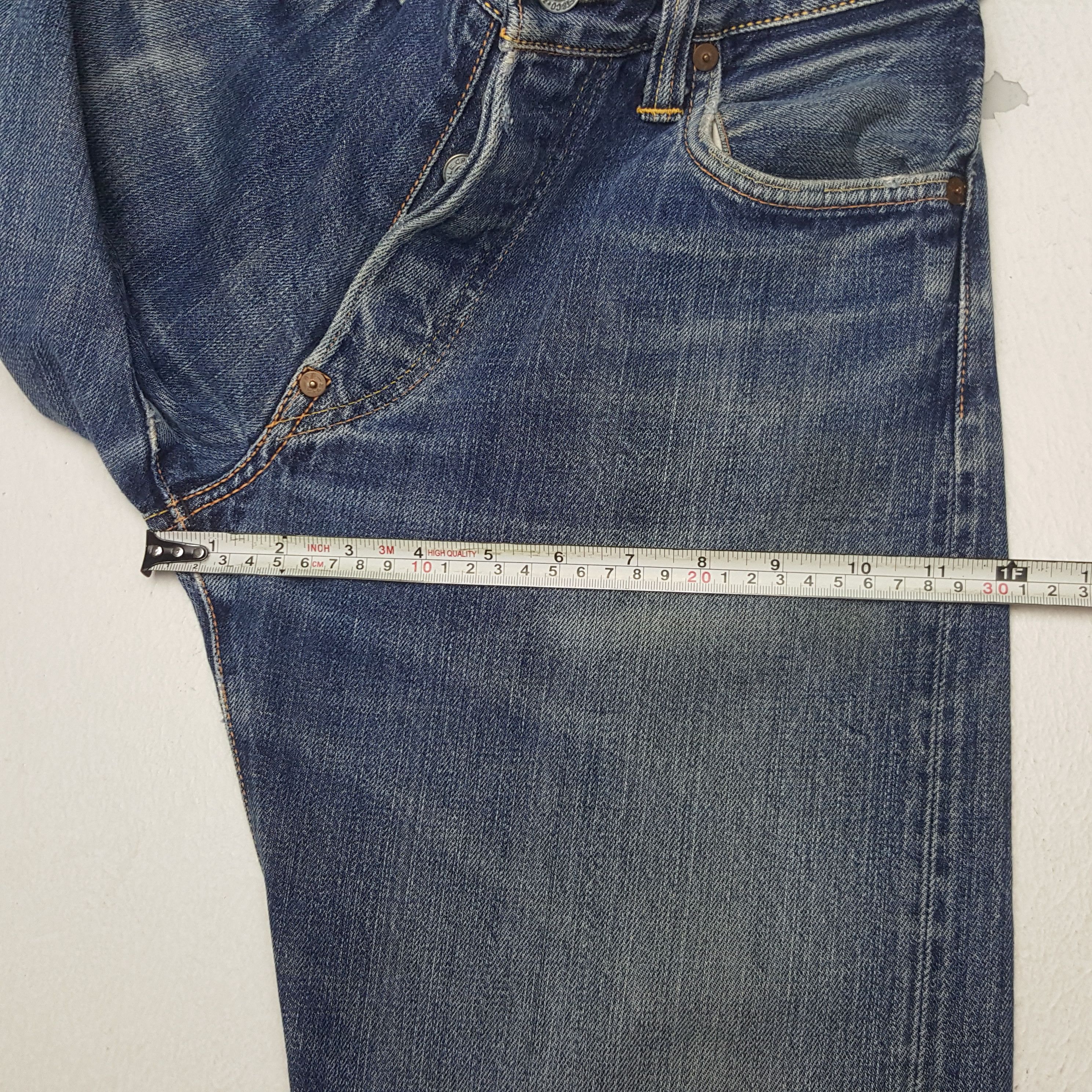 Evisu × Japanese Brand × Vintage Vintage Evisu Selvedge Japanese Daicock Custom Denim Jeans Size US 28 / EU 44 - 11 Thumbnail