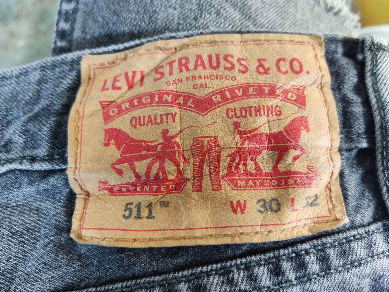 Levi's levis 511 slim distressed denimnice design Size US 31 - 3 Thumbnail
