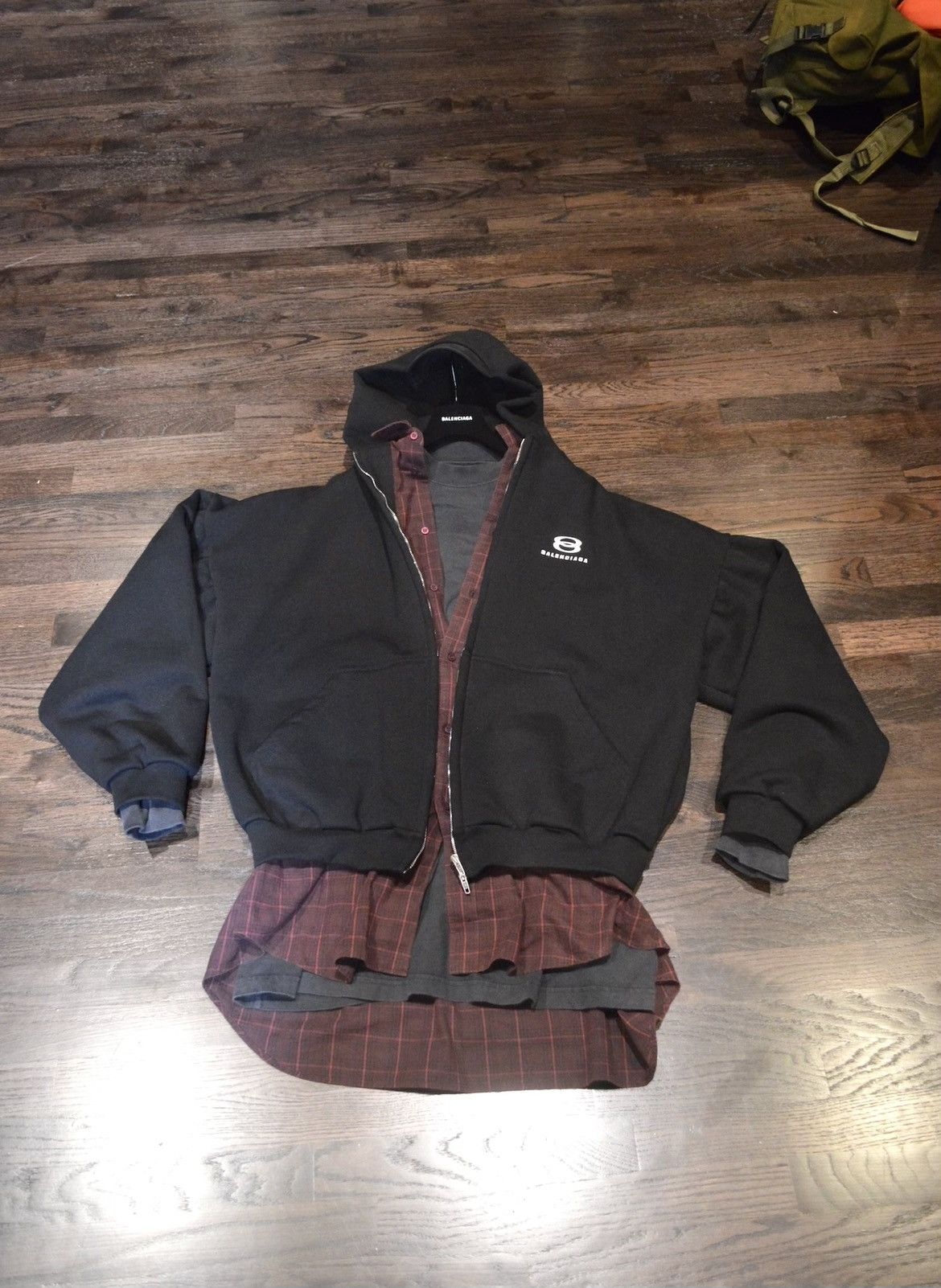 Balenciaga Balenciaga Unity Sports Icon Layered Hoodie | Grailed
