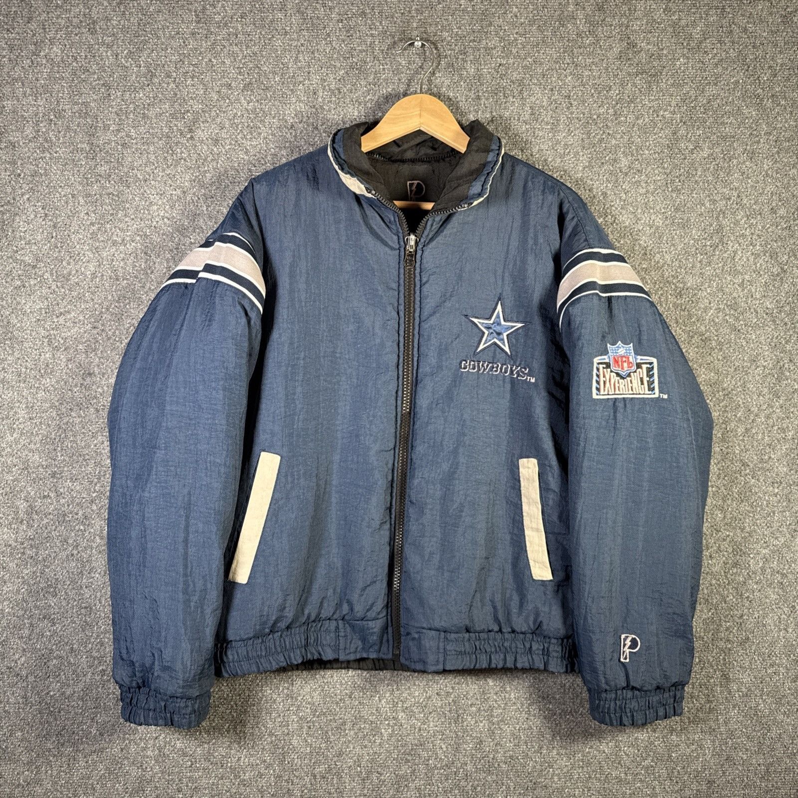 Vintage Dallas Cowboys Jacket Mens Medium 90s Pro Player