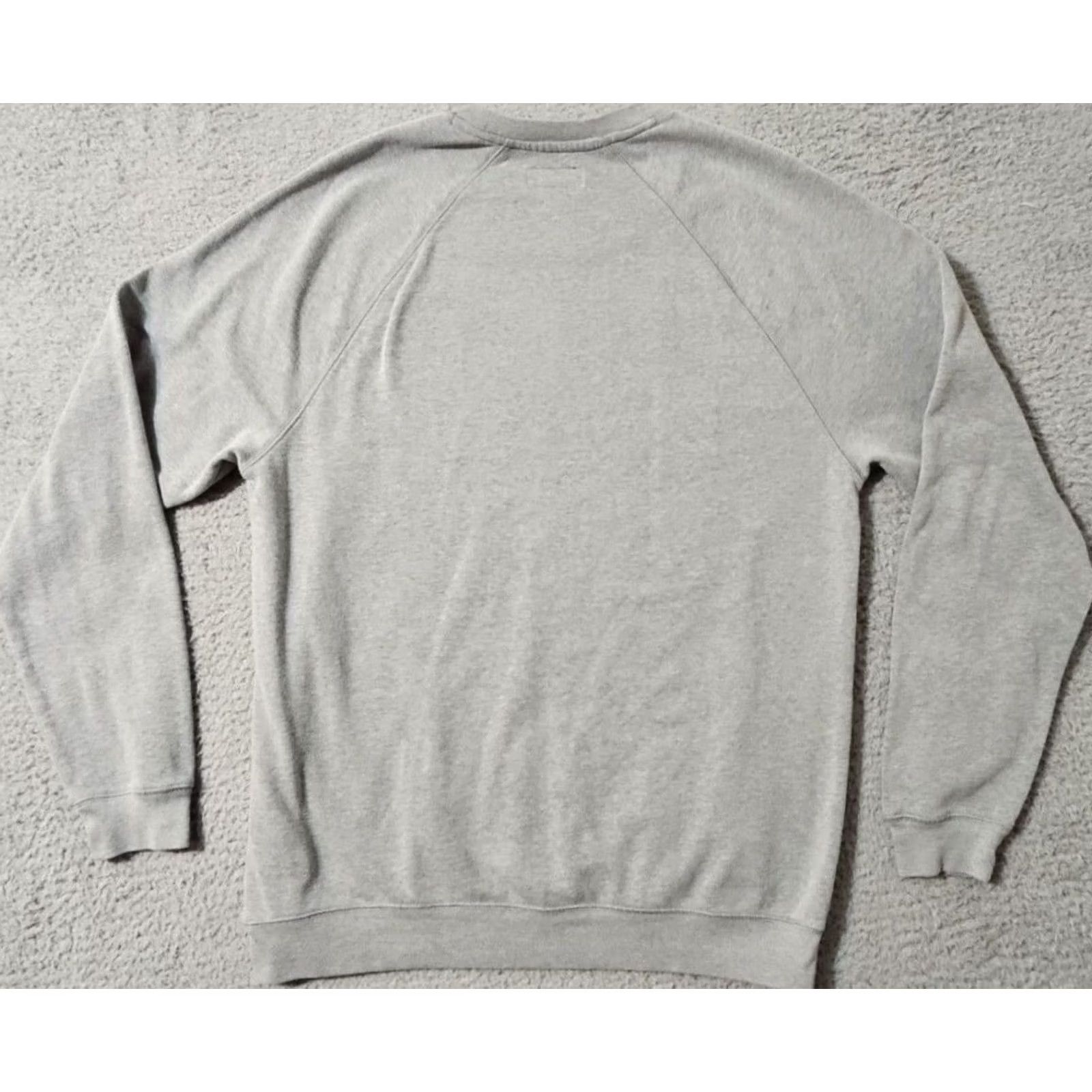 Ralph Lauren Polo Ralph Lauren Mens Large Gray Thermal Pullover Logo - Long Sleeve - 22.5" x 28" - 20.5" Crew Neck Sweater Size US L / EU 52-54 / 3 - 2 Thumbnail