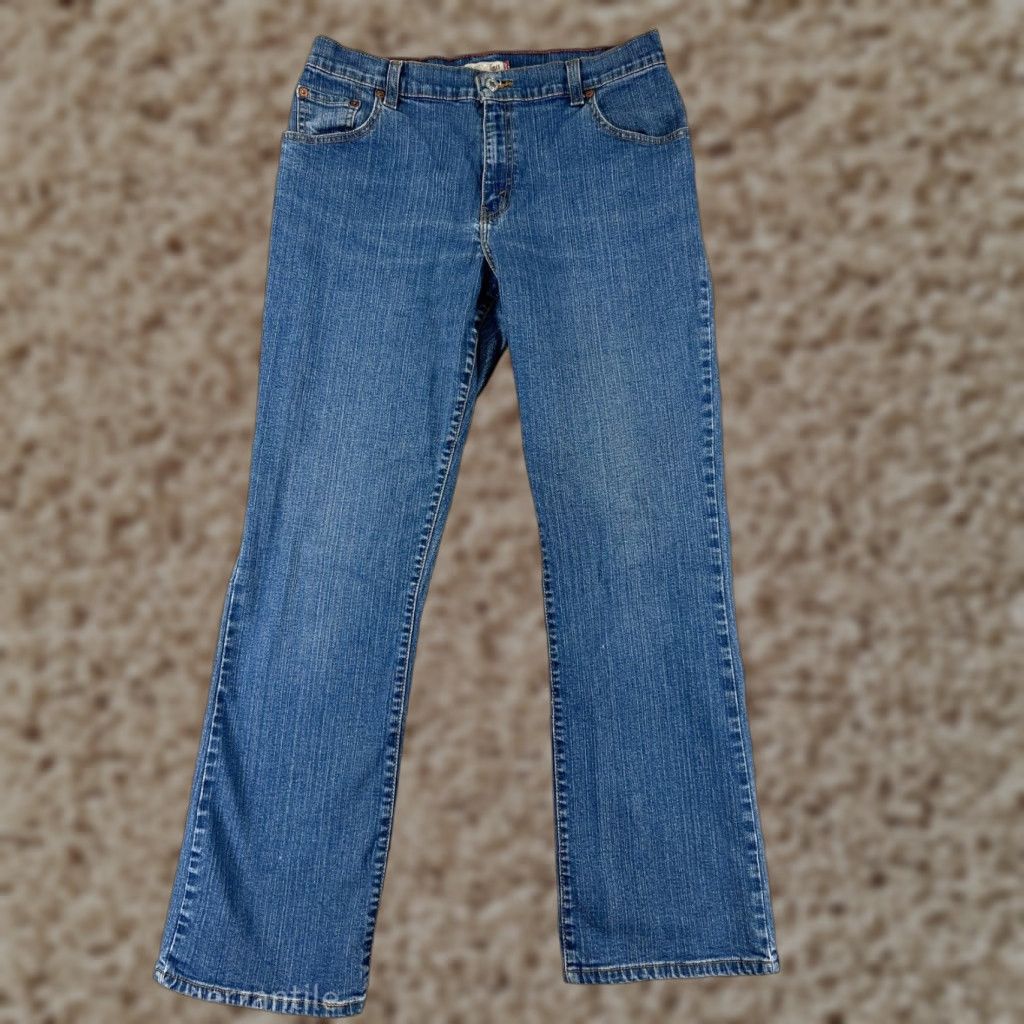Levi's Levi's Women's Jeans Bootcut Medium Wash Blue Cotton Blend 12 Relaxed Fit 550 Model Authentic Size 34" / US 12 / IT 48 - 1 Thumbnail