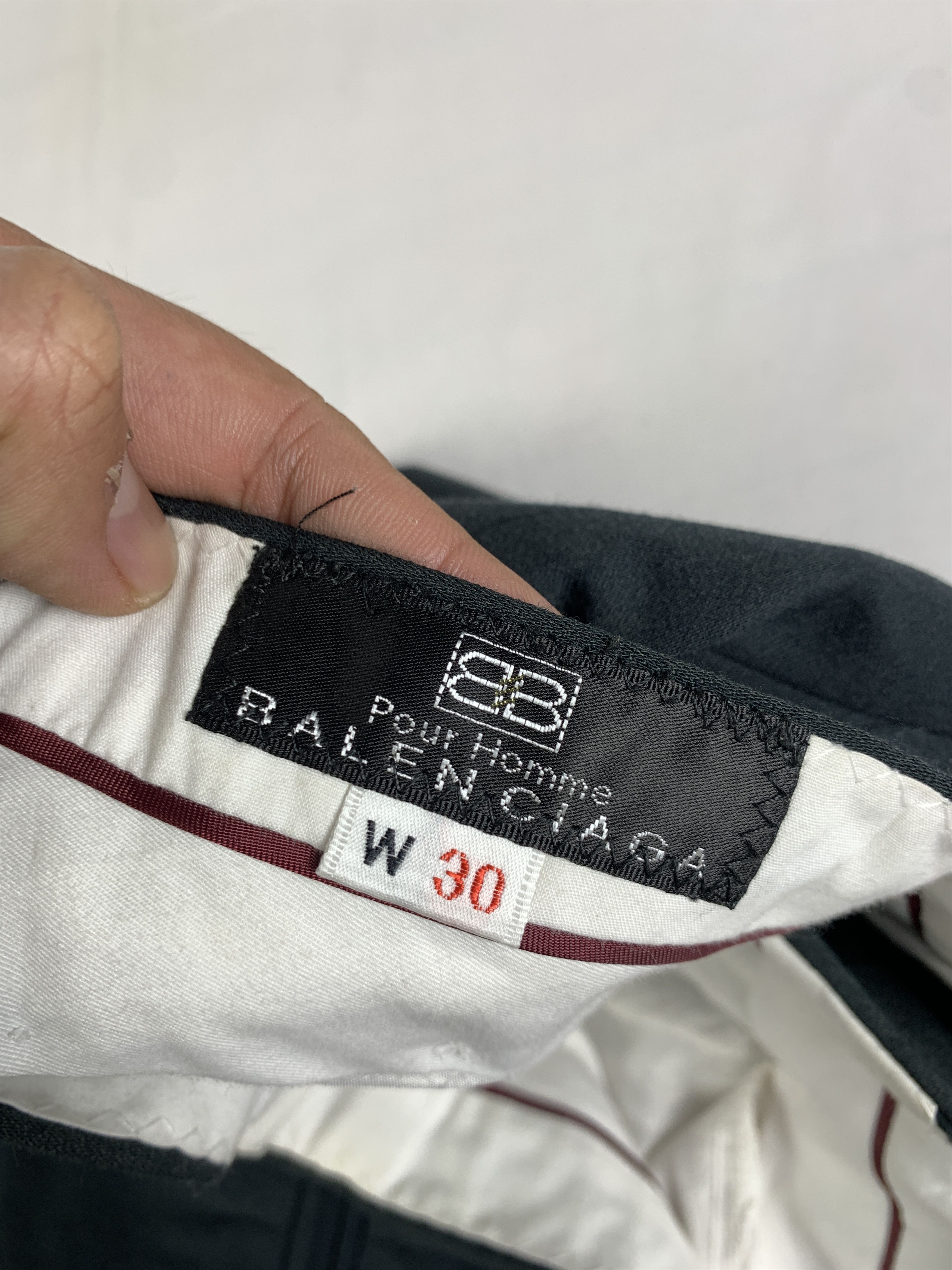 Balenciaga 2000s Balenciaga Pour Homme Wool Pleated Trousers (30) Size US 30 / EU 46 - 7 Thumbnail