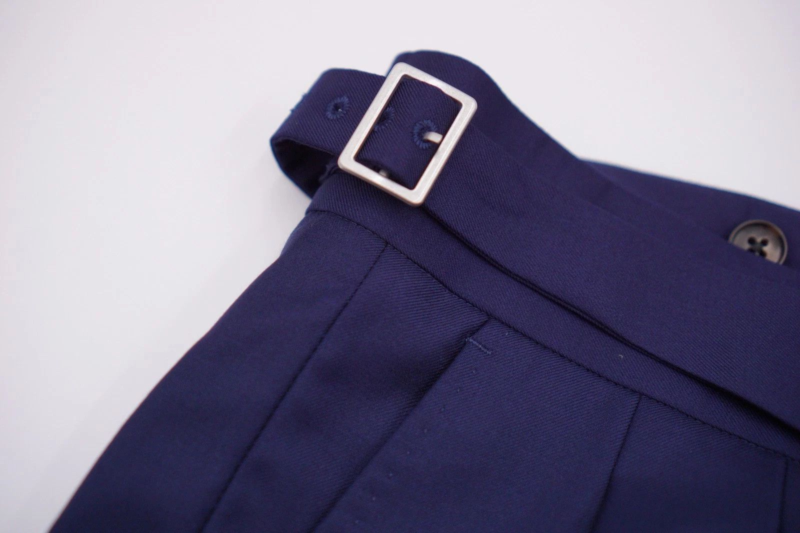 Suitsupply Men Suitsupply Trousers Navy Blue Brescia Size 24 UK/US38S Size 38S - 6 Thumbnail