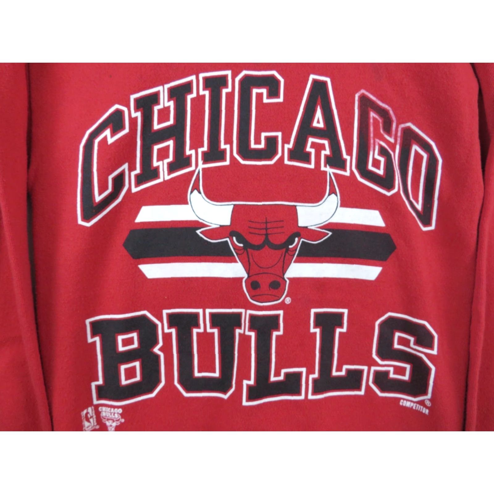 Champion VINTAGE Champion Sweatshirt Chicago Bulls Michael Jordan Era Red L Men Crew Neck Long Sleeve Pullover 90s USA Basketball Size US L / EU 52-54 / 3 - 4 Thumbnail