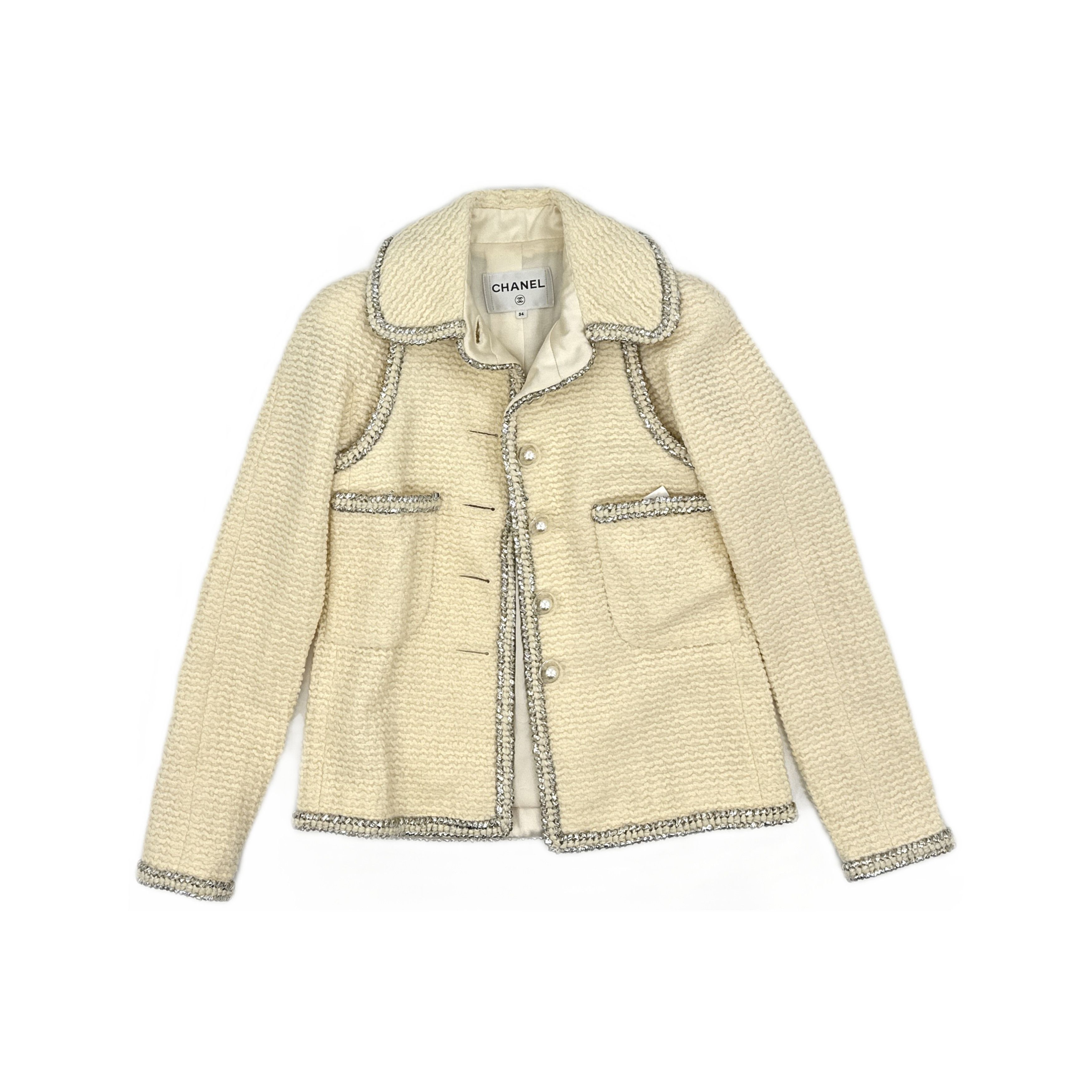 Chanel Chanel Wool Blend Tweed Jacket Size 34 Size XS / US 0-2 / IT 36-38 - 1 Thumbnail
