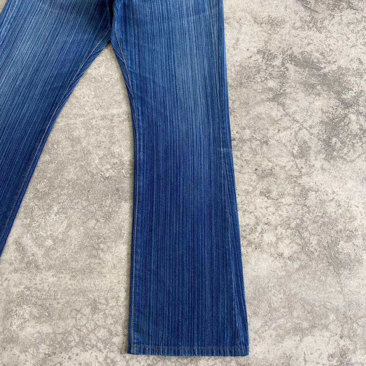 Japanese Brand Blue Way Japan Twill Striped Flared Denim Jeans Size US 28 / EU 44 - 5 Thumbnail