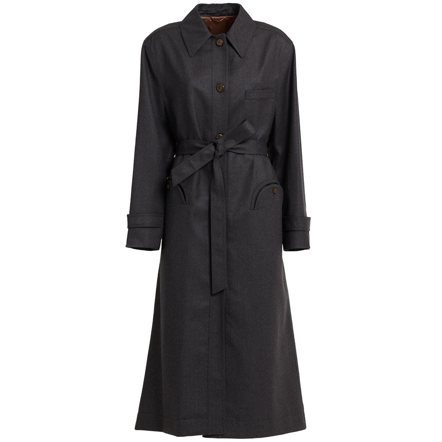 Other BLAZE MILANO Basoto Dark Gray Wool Coat New & Authentic (Wom Size XS / US 0-2 / IT 36-38 - 1 Thumbnail