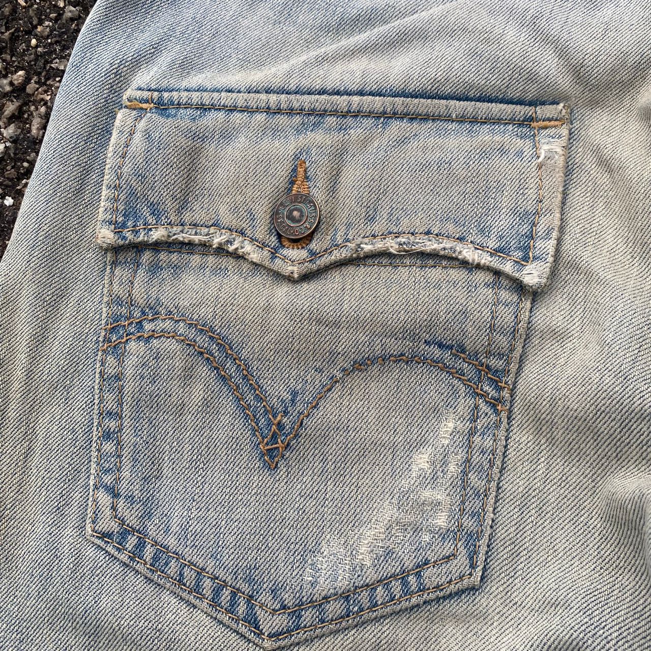 Levi's Vintage 90s Levis 505 Patchwork Distressed Denim Size US 30 / EU 46 - 16 Thumbnail