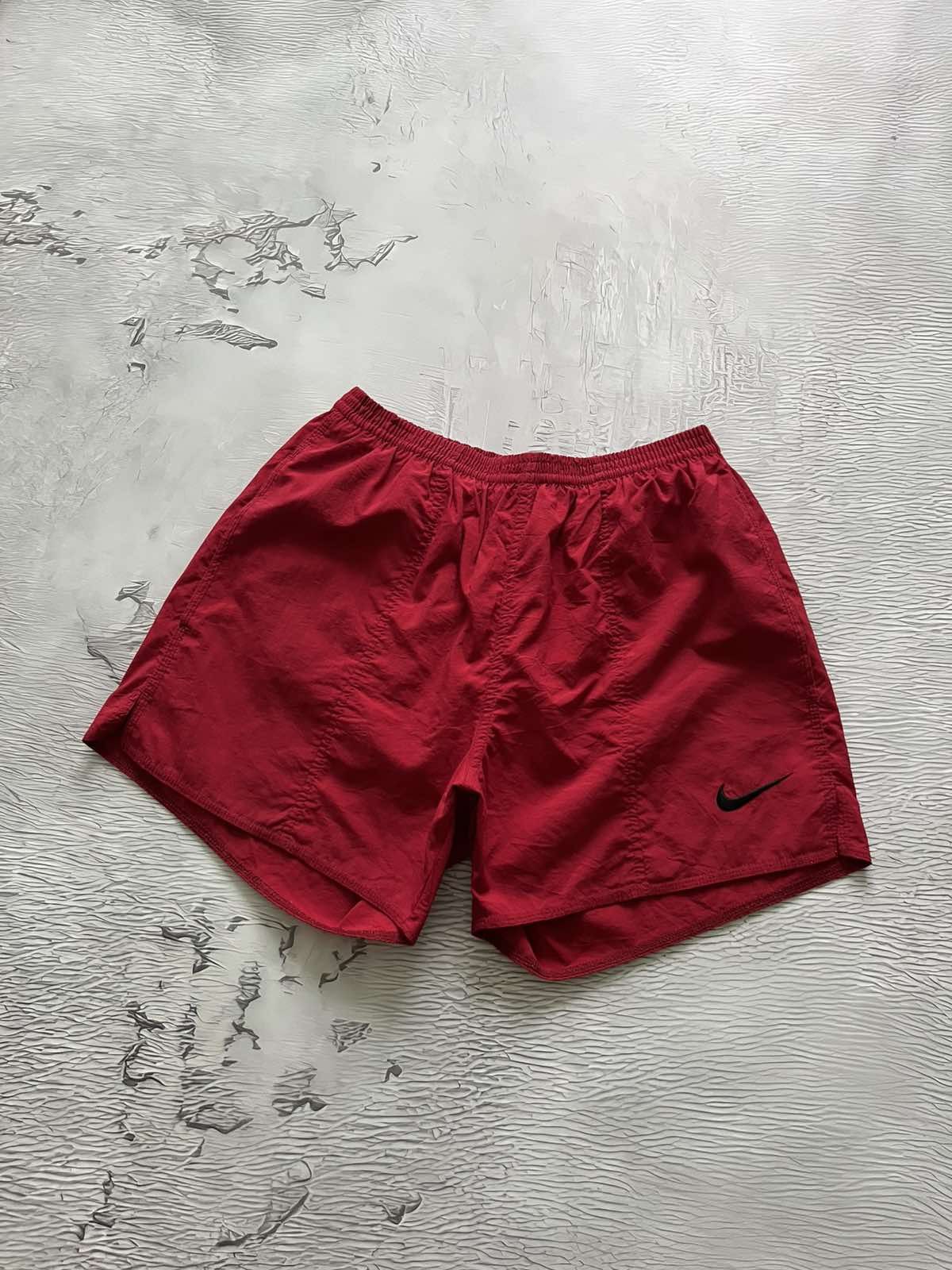 Nike Y2K Nike Streetwear Nylon Vintage Shorts Red Size US 32 / EU 48 - 1 Thumbnail