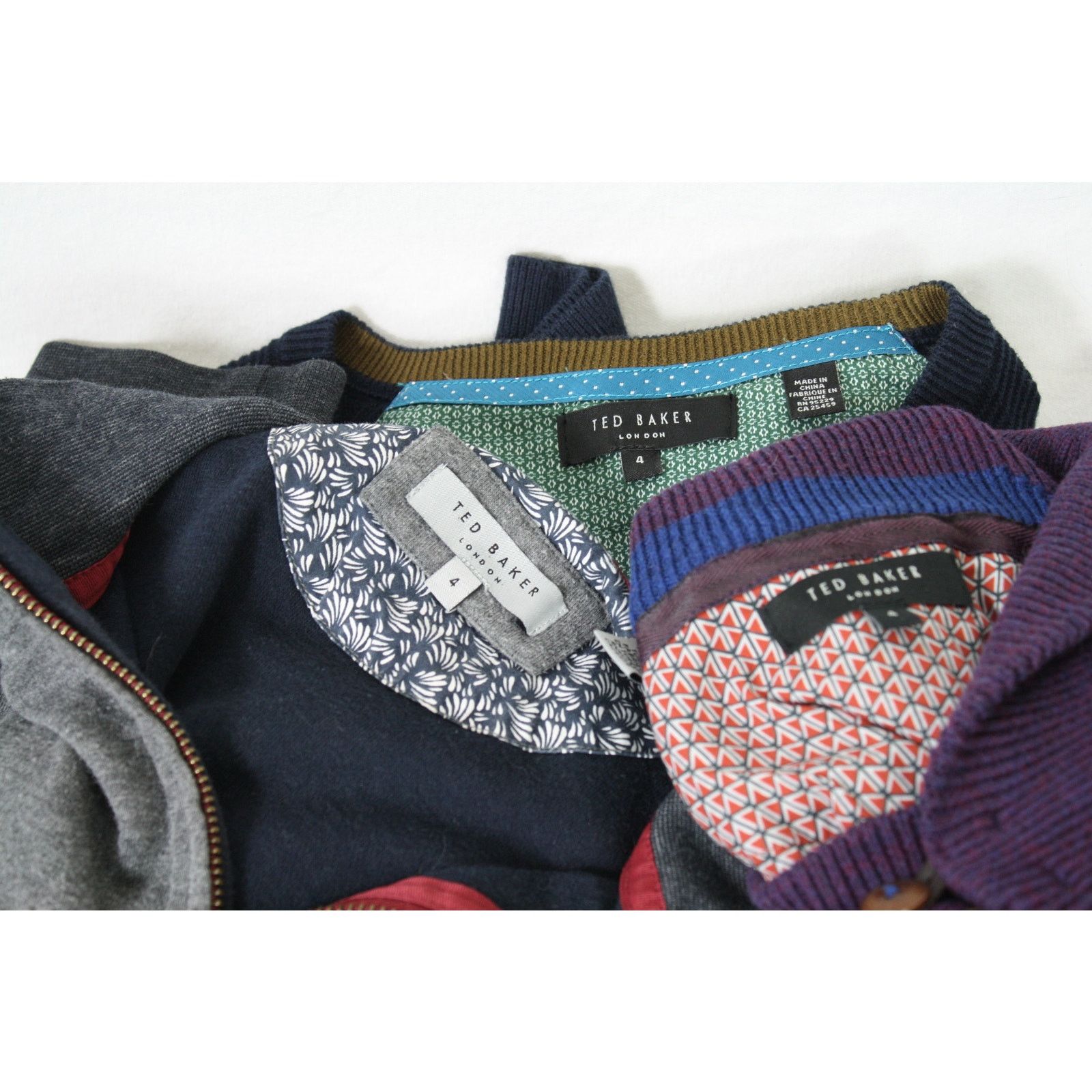 Ted Baker Ted Baker Sweater Lot L Cable Knit 1/4 Zip Textured 3 Piece Size US L / EU 52-54 / 3 - 2 Thumbnail