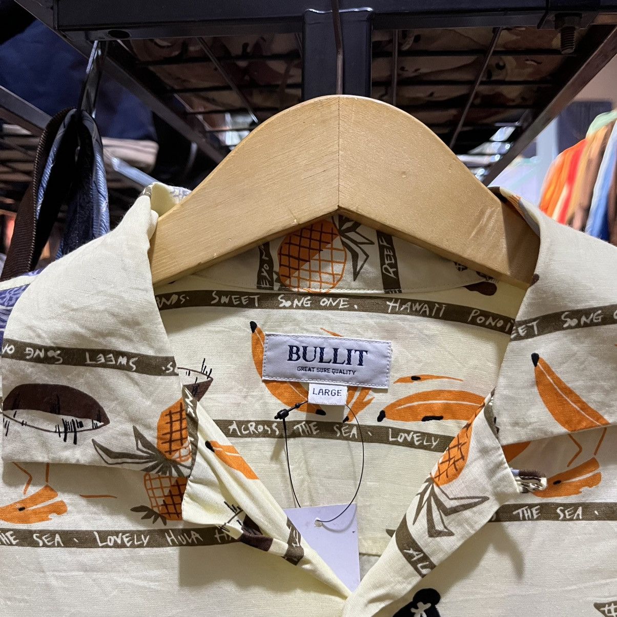 14th Addiction × If Six Was Nine × Japanese Brand Vintage Bullit Hawaiian Shirt – Size L Size US L / EU 52-54 / 3 - 3 Thumbnail