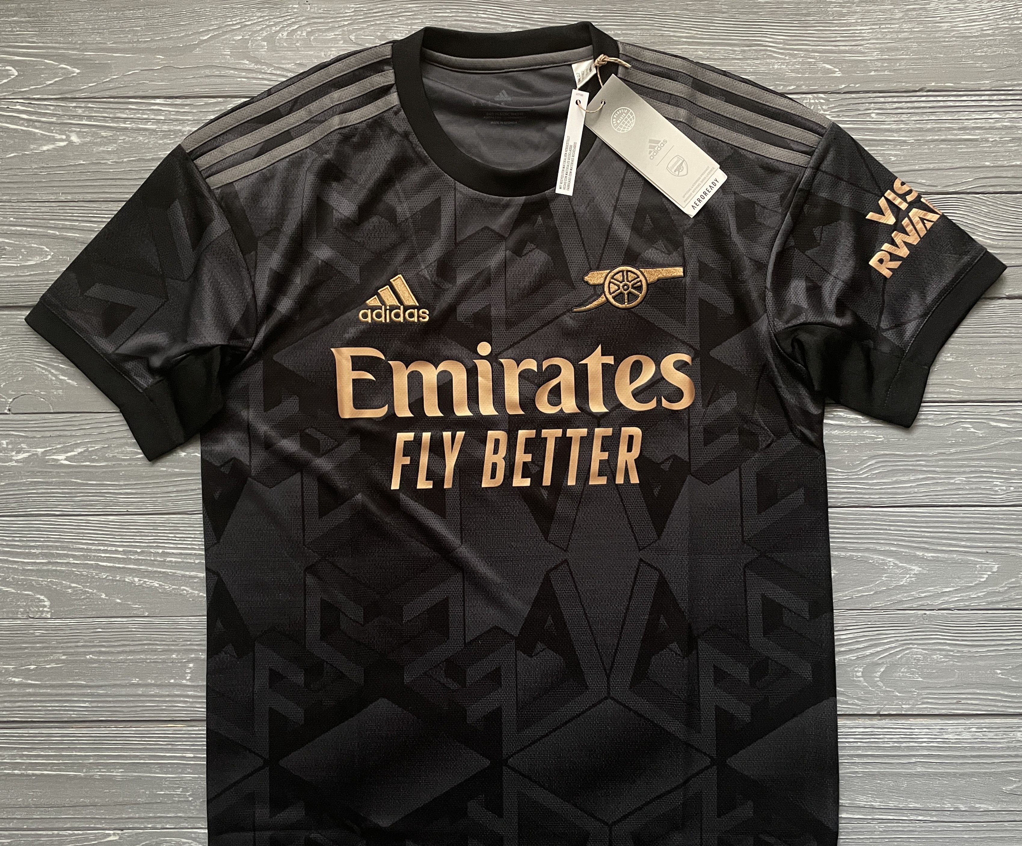 image of Adidas 2022-23 Arsenal Fc Away Jersey Shirt Black Size S, Men's