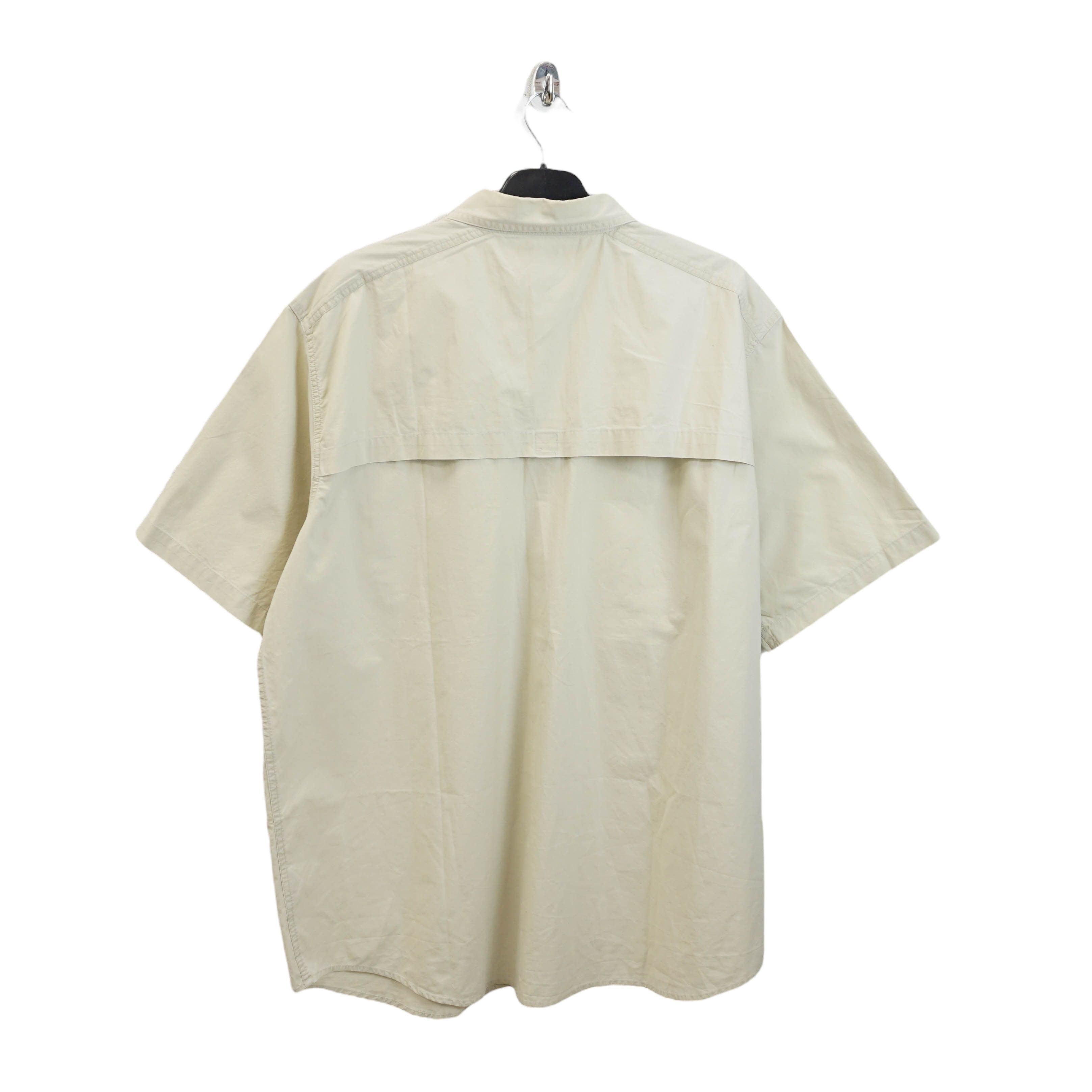 L.L. Bean Archive Gorpcore/Techwear Beige S/S Shirt Size US XL / EU 56 / 4 - 2 Thumbnail