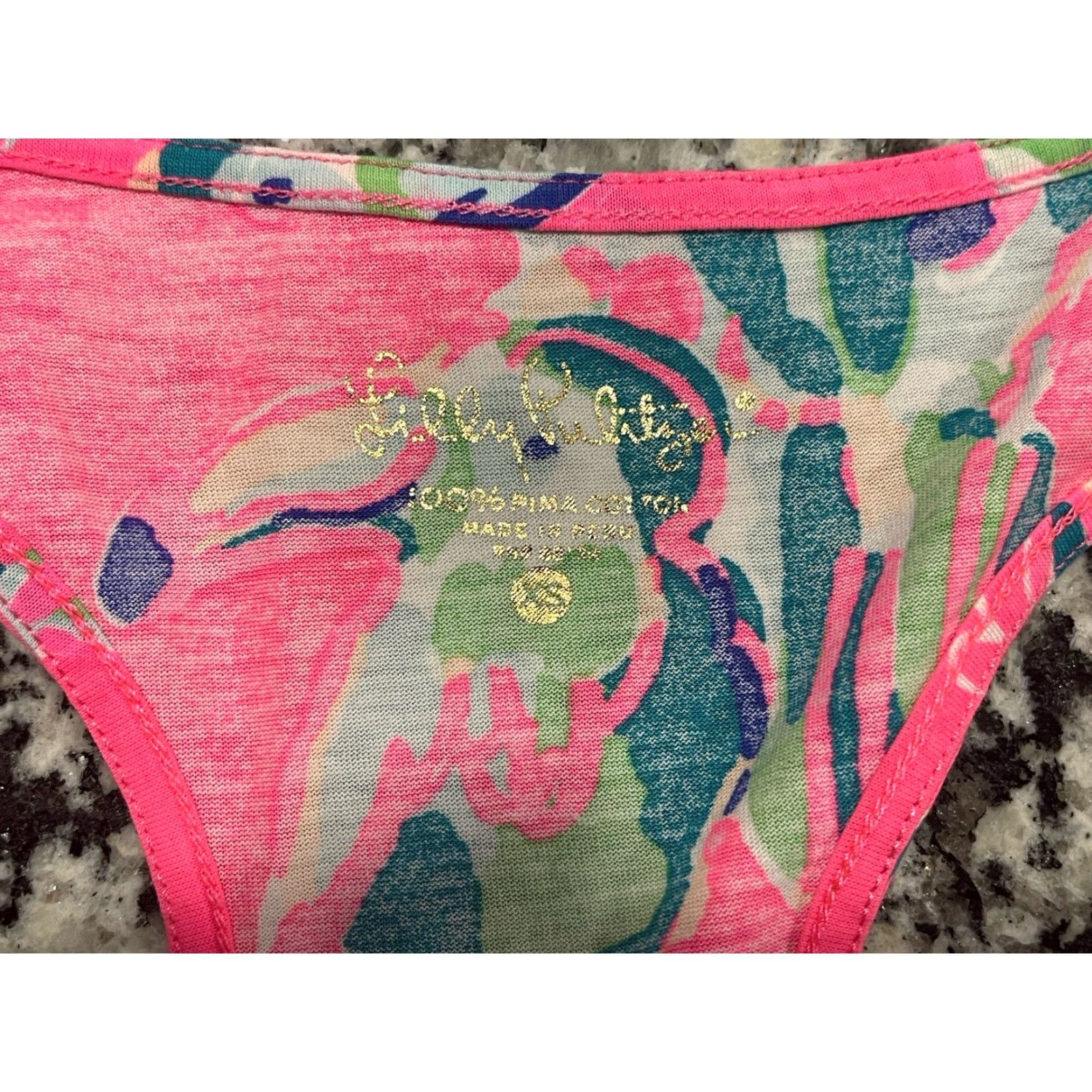 Lilly Pulitzer Lilly Pulitzer Tank Pink Toucan Animal Print Cotton Knit XS Women's Size XS / US 0-2 / IT 36-38 - 5 Thumbnail