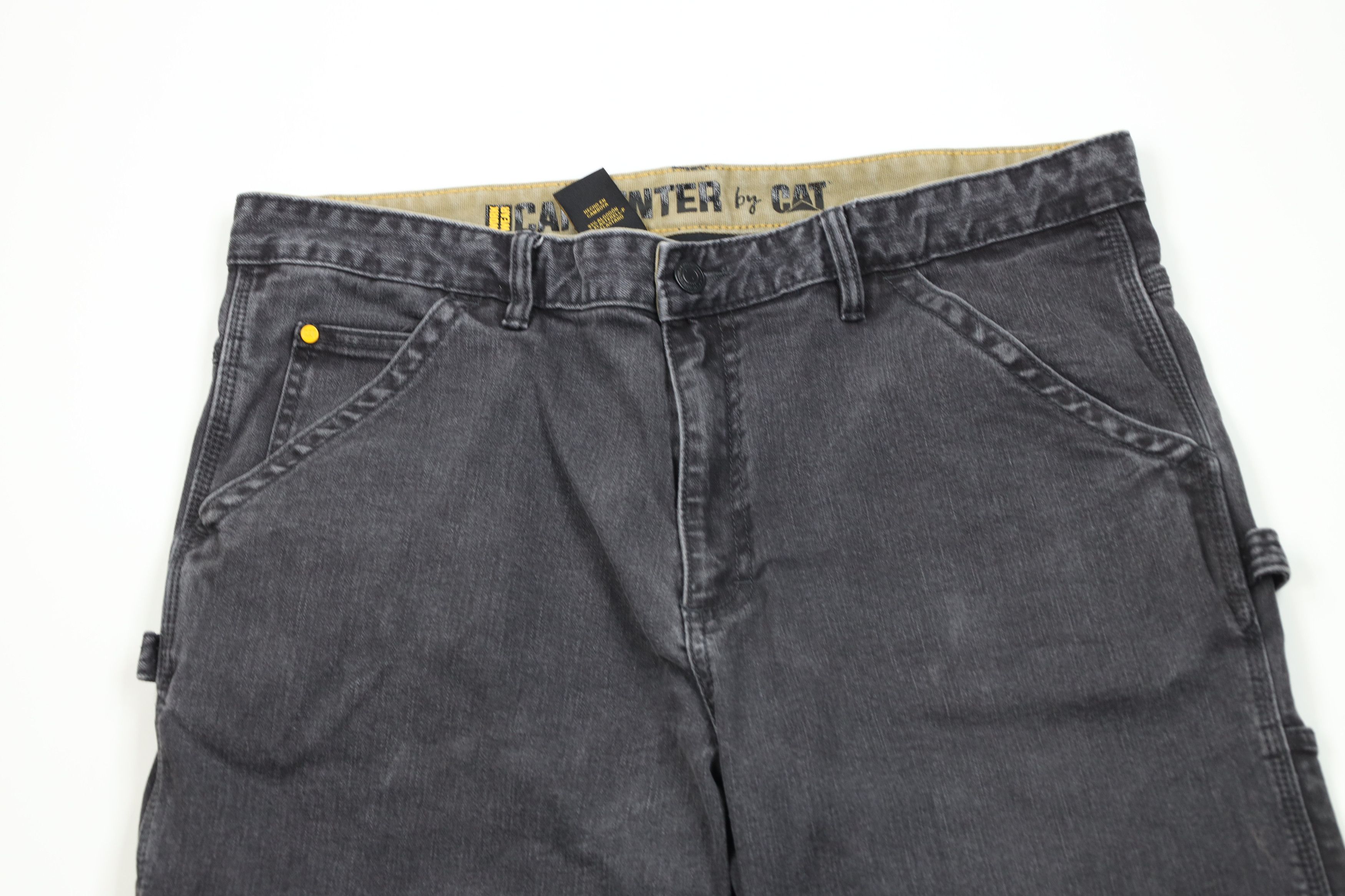 Caterpillar Vintage Cat Caterpillar Wide Leg Dungaree Jeans Black Size US 38 / EU 54 - 2 Thumbnail