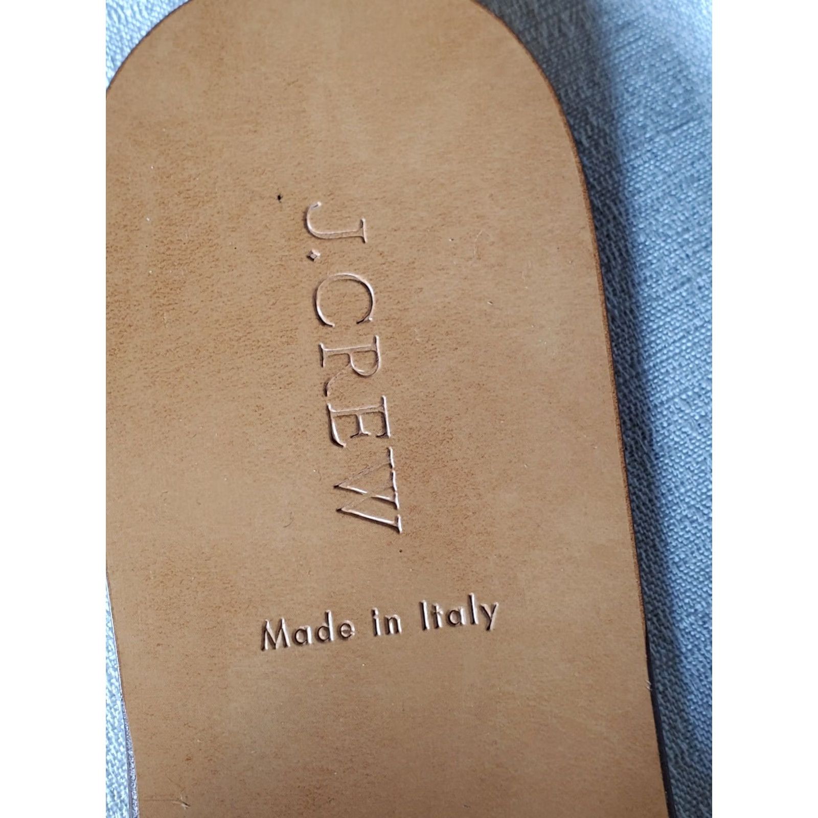 J.Crew J.Crew Sandals Woven Raffia Navy Blue / White Slip On Slides Women US 8.5 Italy Summer Casual Size US 9 / IT 39 - 7 Thumbnail