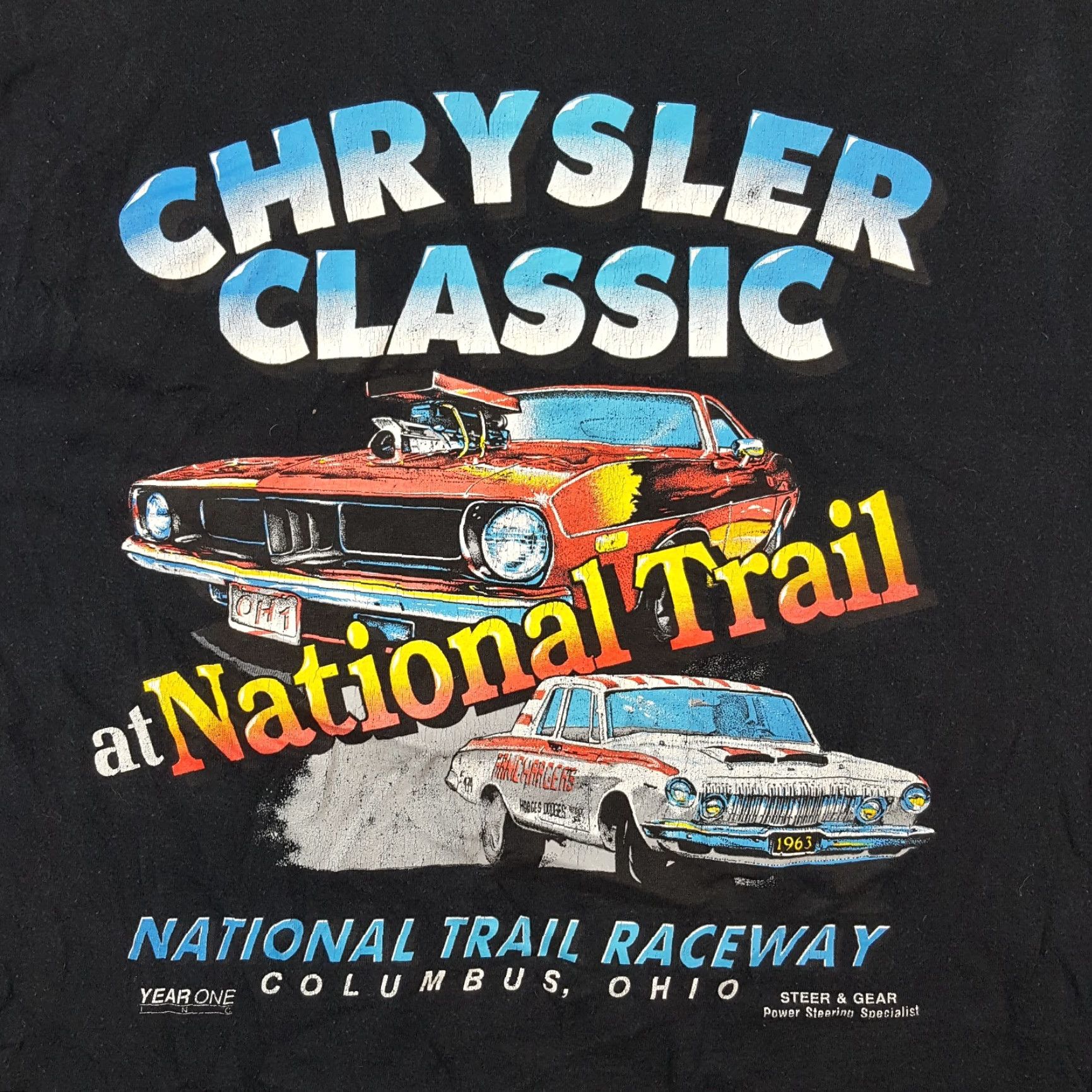 Vintage Vintage Chrysler 90s Car Show T-Shirt Men's XL Black Cotton Retro Logo Casual Size US XL / EU 56 / 4 - 3 Thumbnail