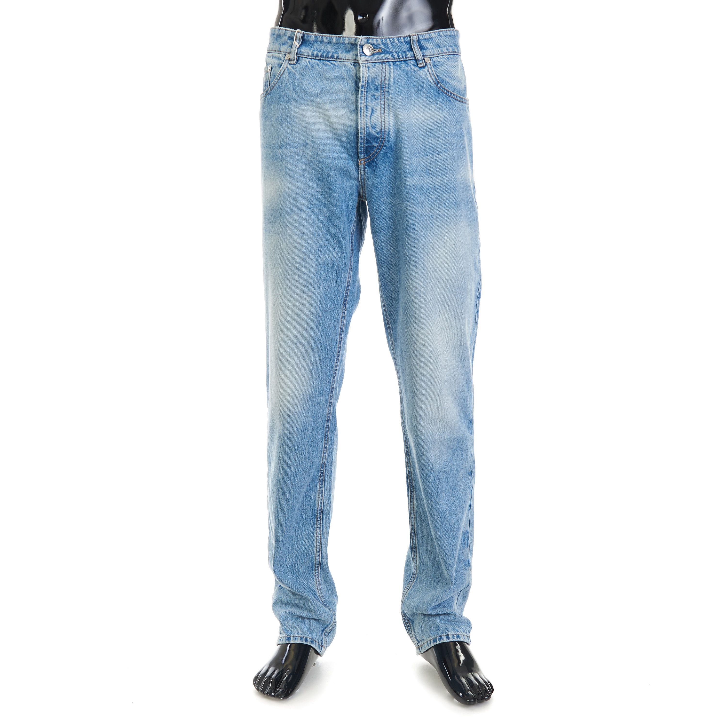 Brunello Cucinelli Blue Five-Pocket Trousers - Traditional Fit Cotton Denim Size US 36 / EU 52 - 1 Thumbnail