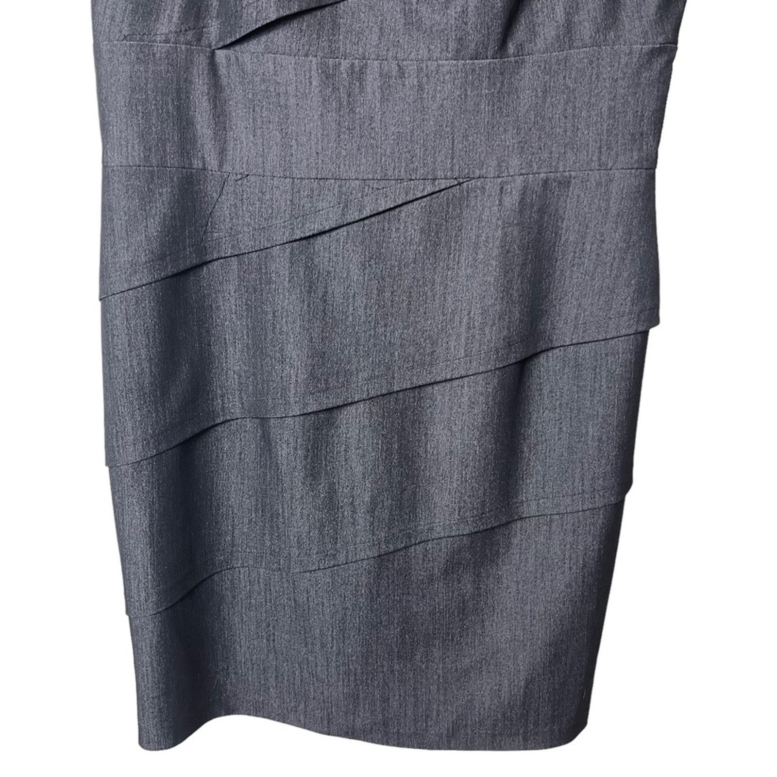 Calvin Klein Calvin Klein Multi Tiered Sleeveless Shift Dress Gray 12 Size XL / US 12-14 / IT 48-50 - 3 Thumbnail