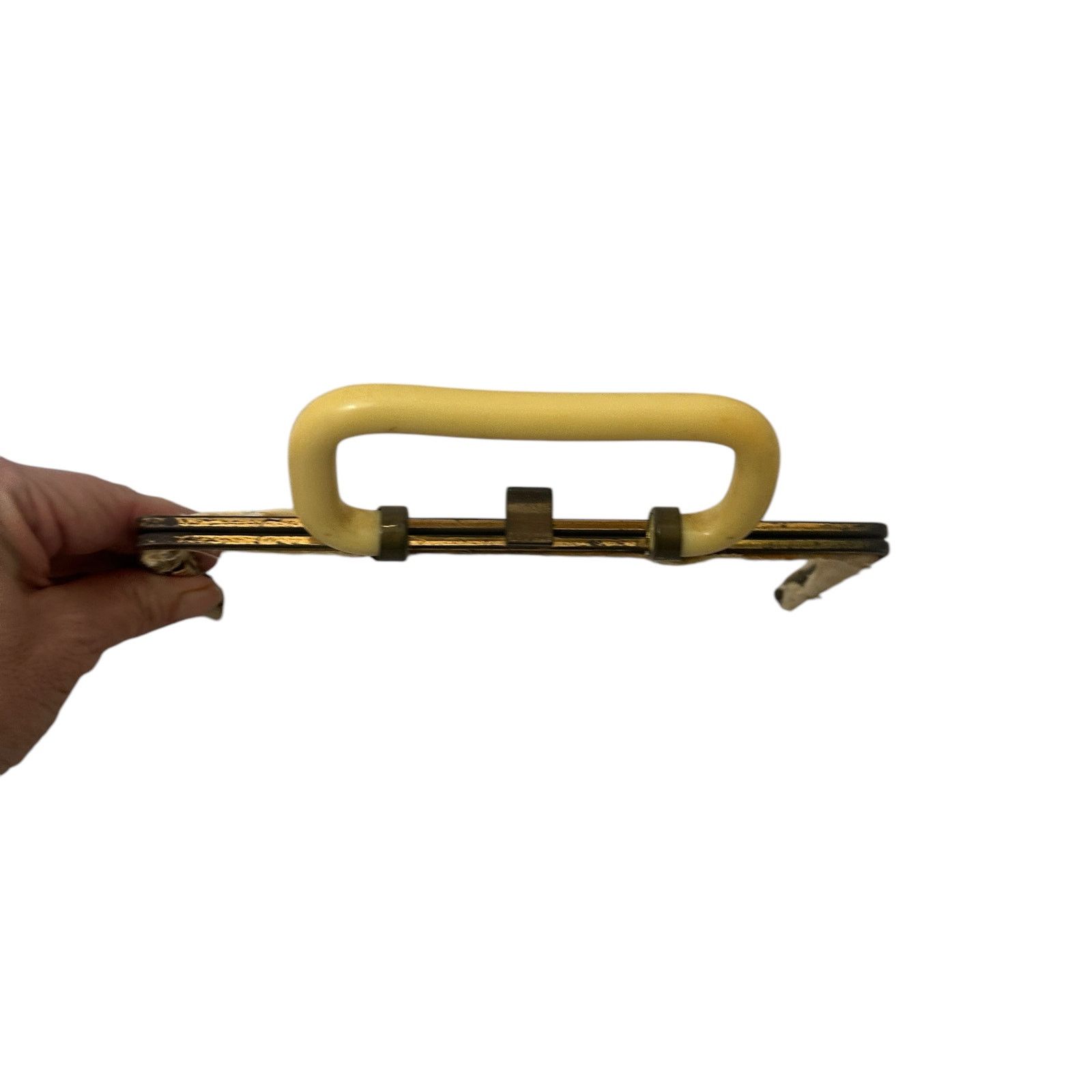 Vintage Vintage 1940s Brass Bakelite Purse HAndle Size ONE SIZE - 5 Thumbnail