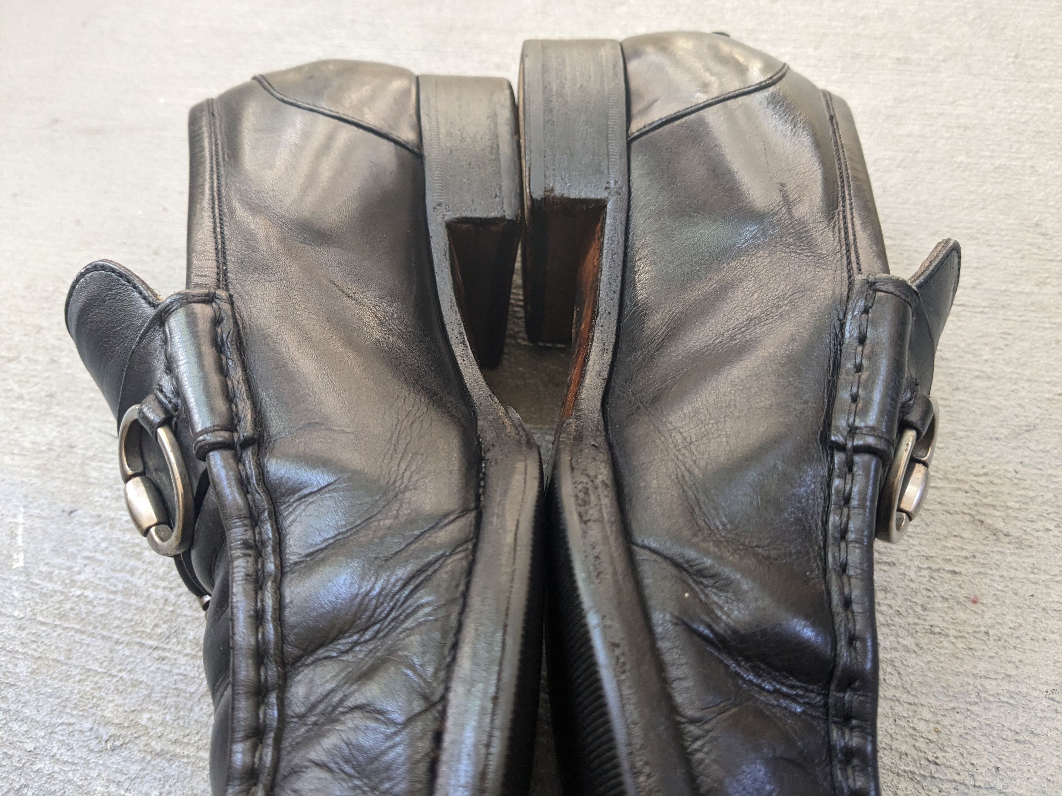 Gucci × Vintage Gucci Horsebit Loafers Black 10 Slip Ons Buckle Size US 10 / EU 43 - 15 Thumbnail