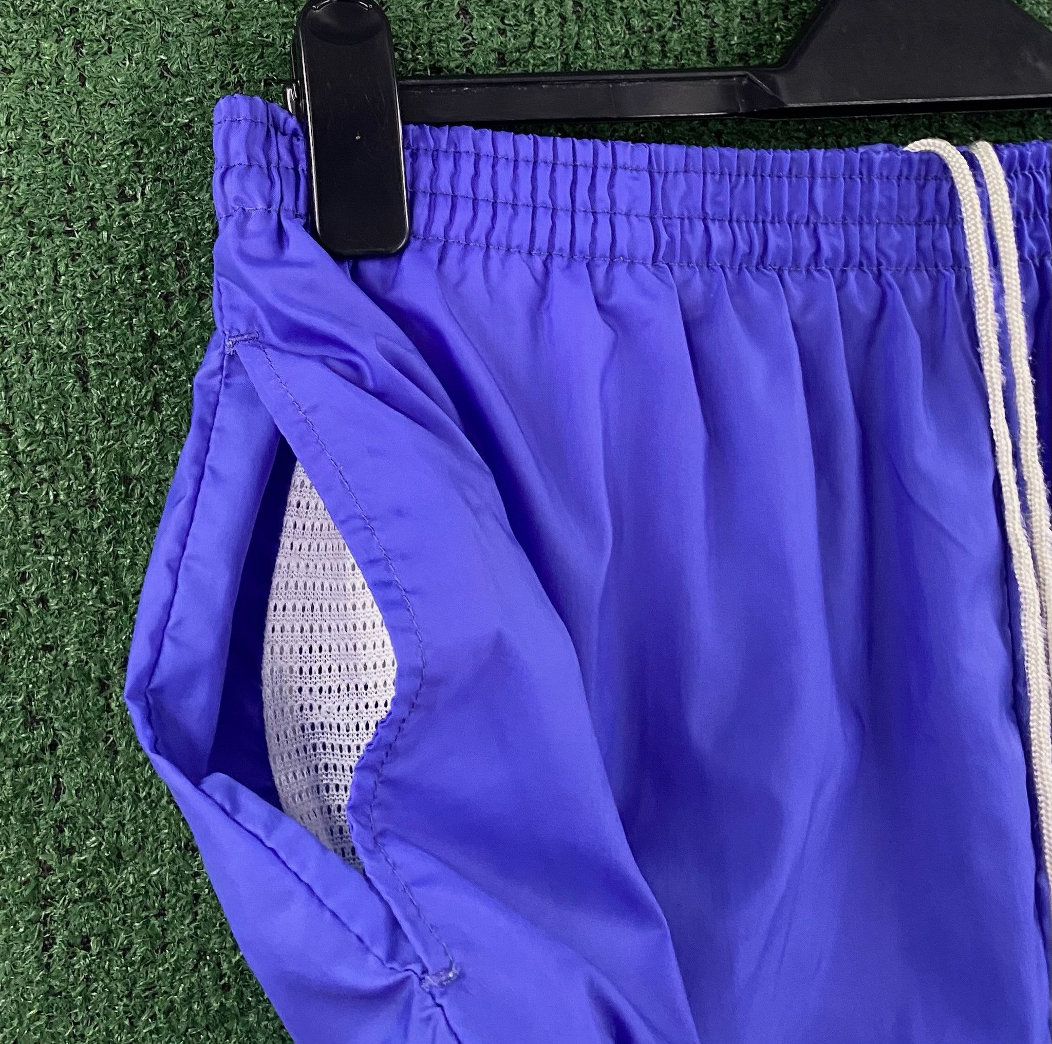 Reebok VTG 80's Reebok Purple Lined Long Windbreaker Shorts Large Size 36" / US 14 / IT 50 - 3 Thumbnail