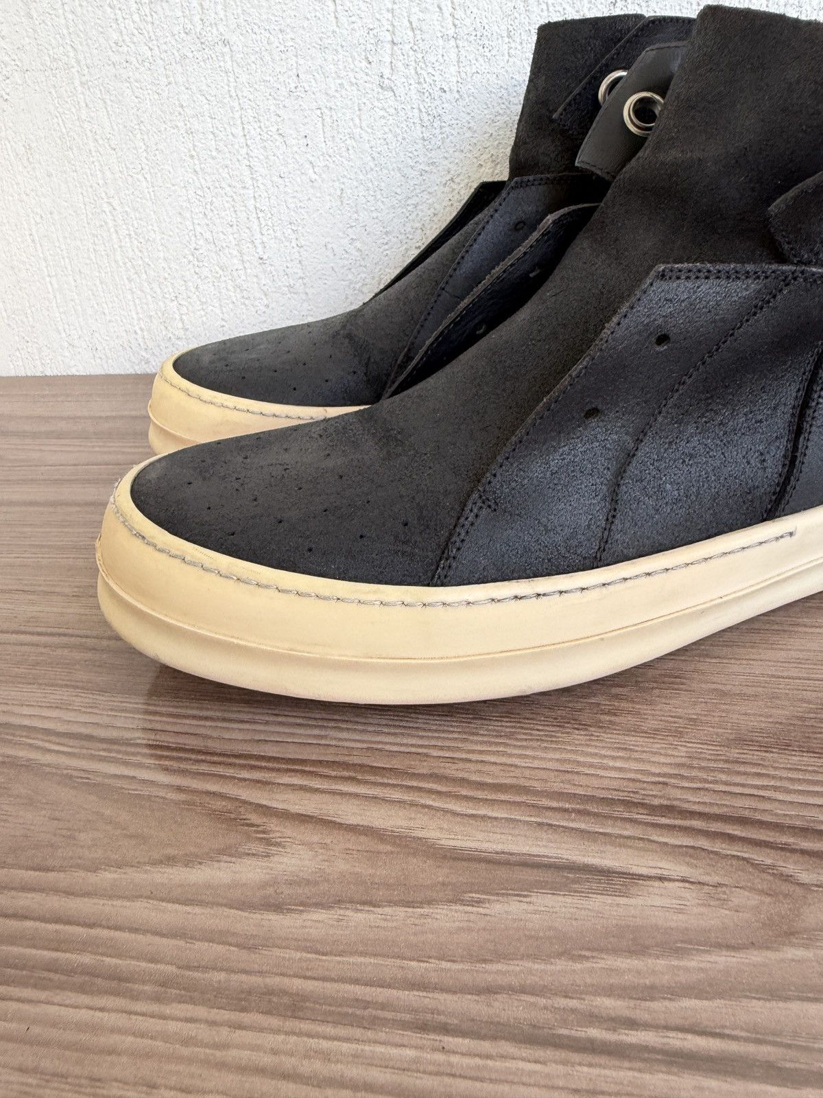 Rick Owens E15🕷️ Blistered leather island dunks Size US 10.5 / EU 43-44 - 2 Thumbnail