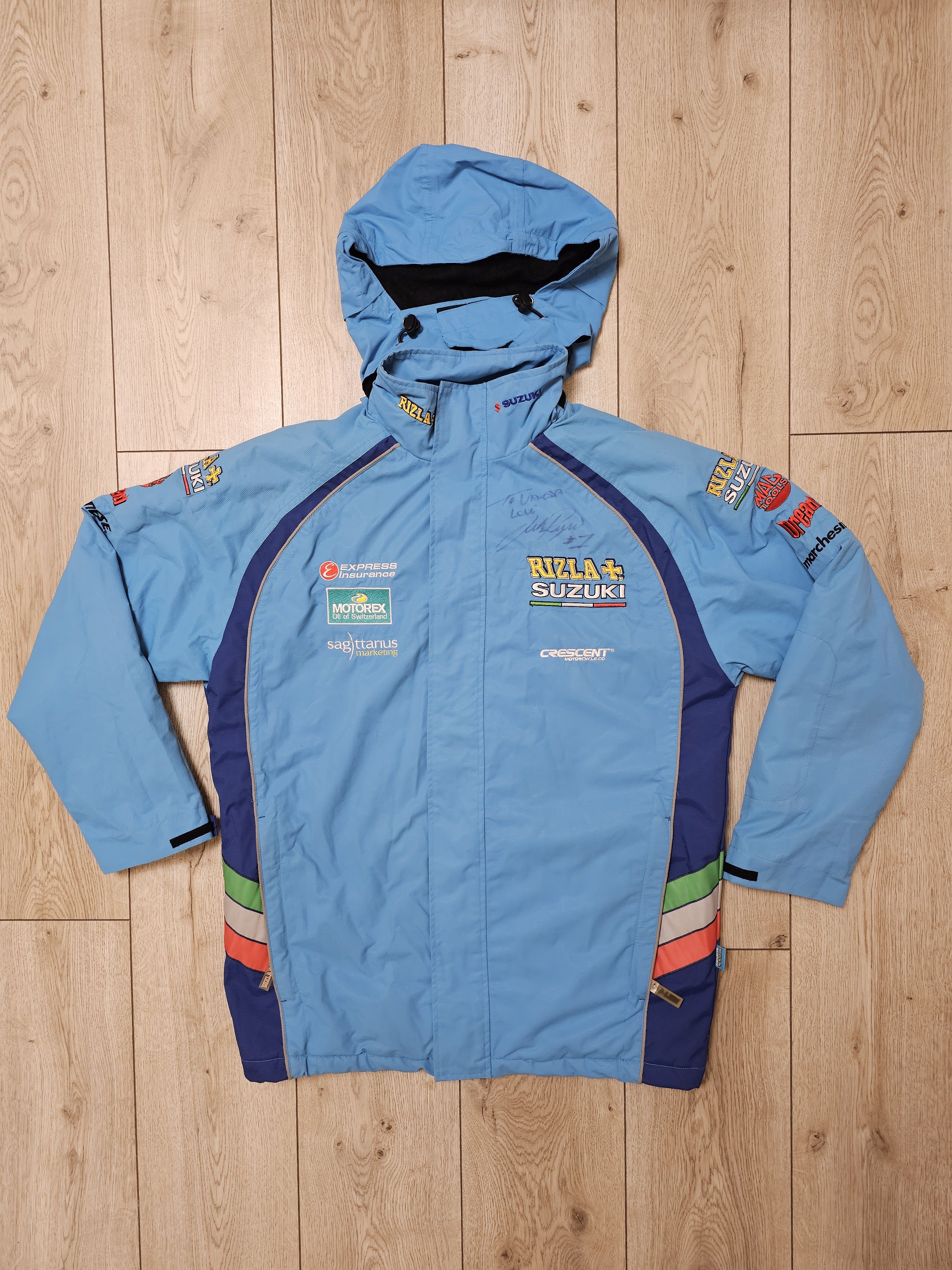 Formula 1 RIZLA SUZUKI RACING TEAM JACKET SIGNED TOMMY HILL MOTORCROSS Size US M / EU 48-50 / 2 - 1 Thumbnail